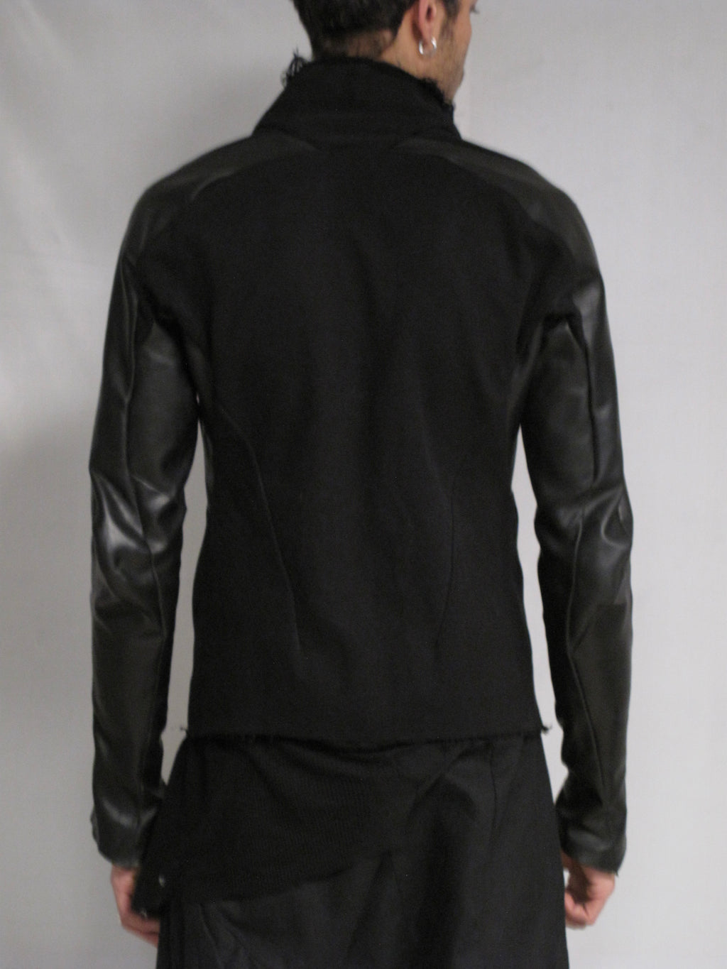 Leon Emanuel Blanck Forced Perspective Hybrid Leather Jacket