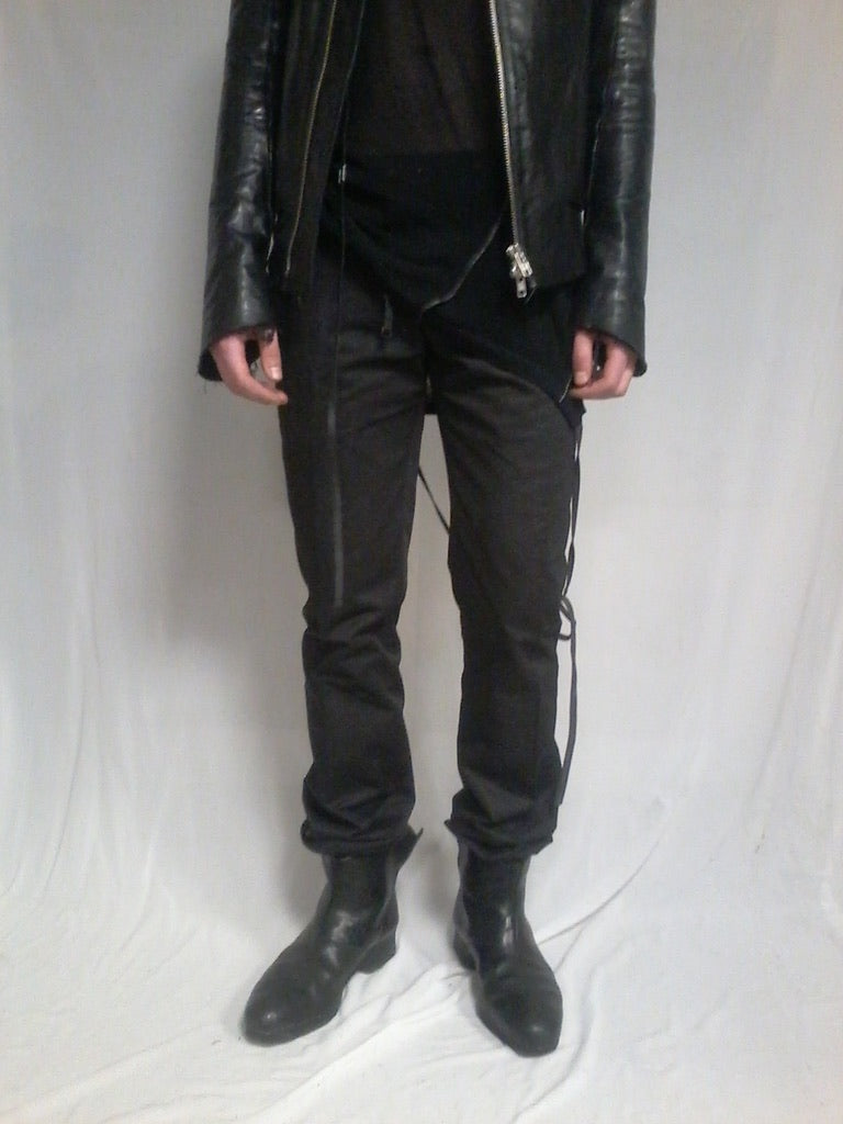 Y-project by Yohan Serfaty leather jacket with handstich Details