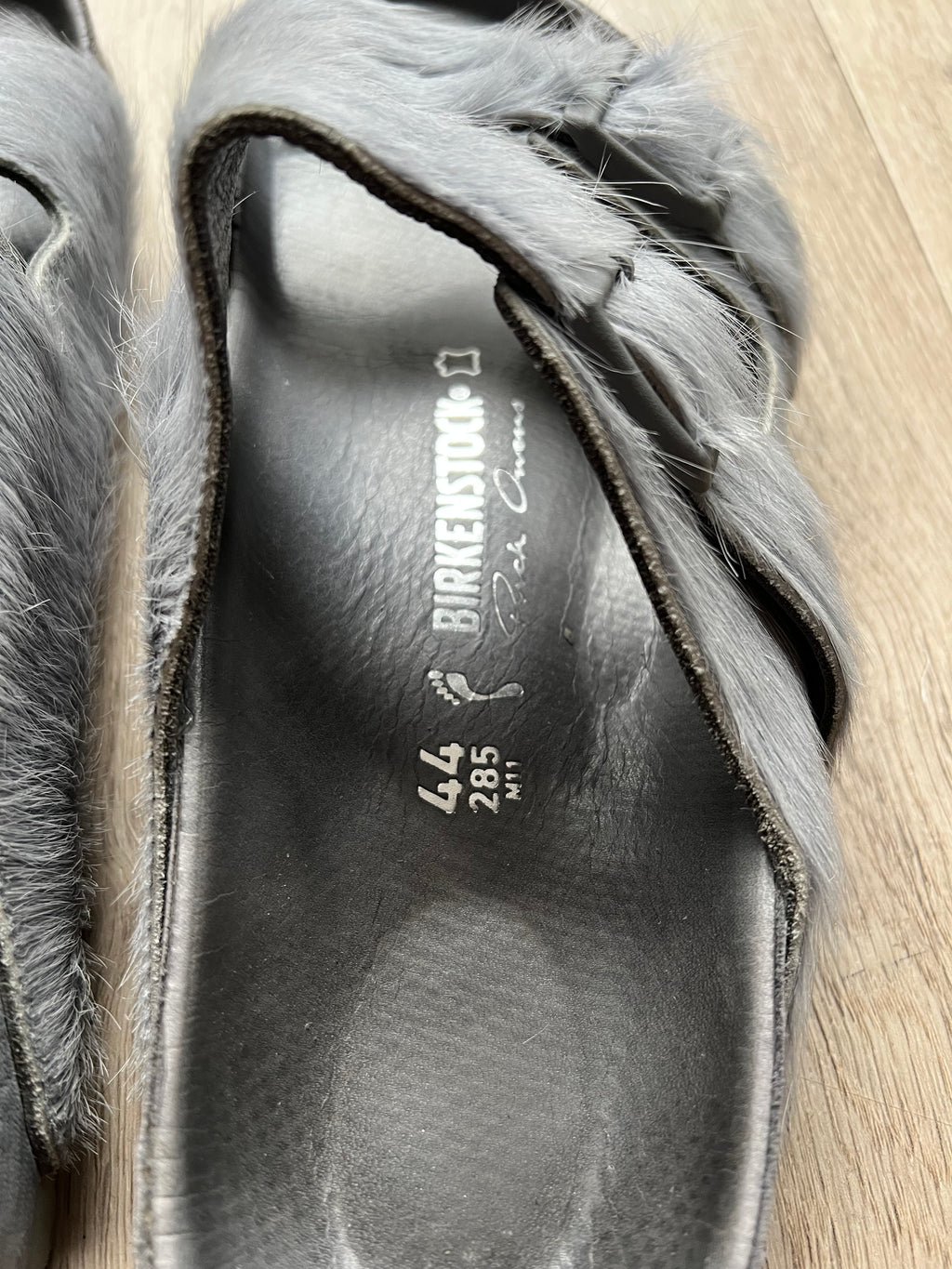 Rick Owens x Birkenstock Fur Arizona Sandals