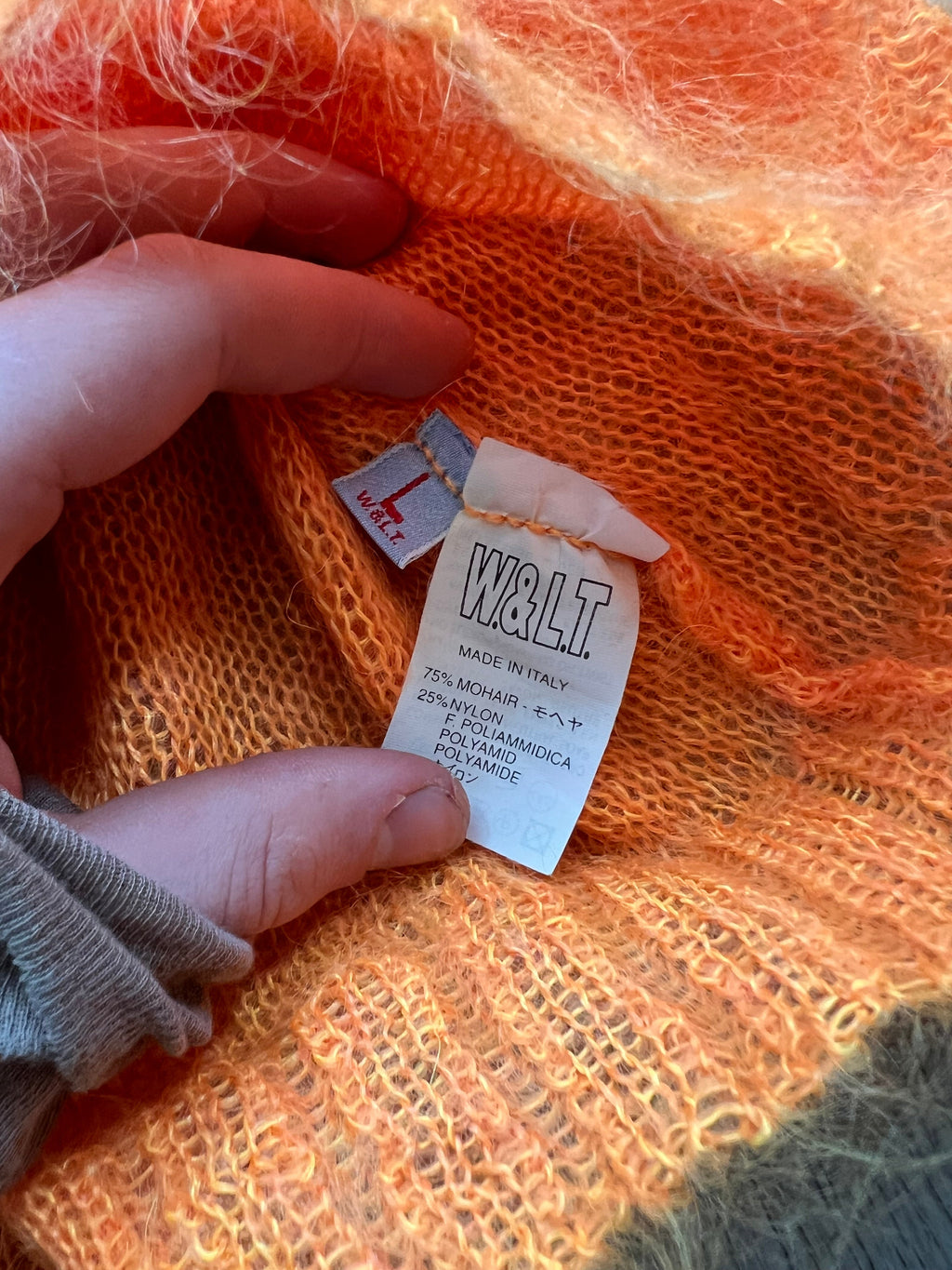 Walter van Beirendonck  W and LT One Armed Mohair Knit