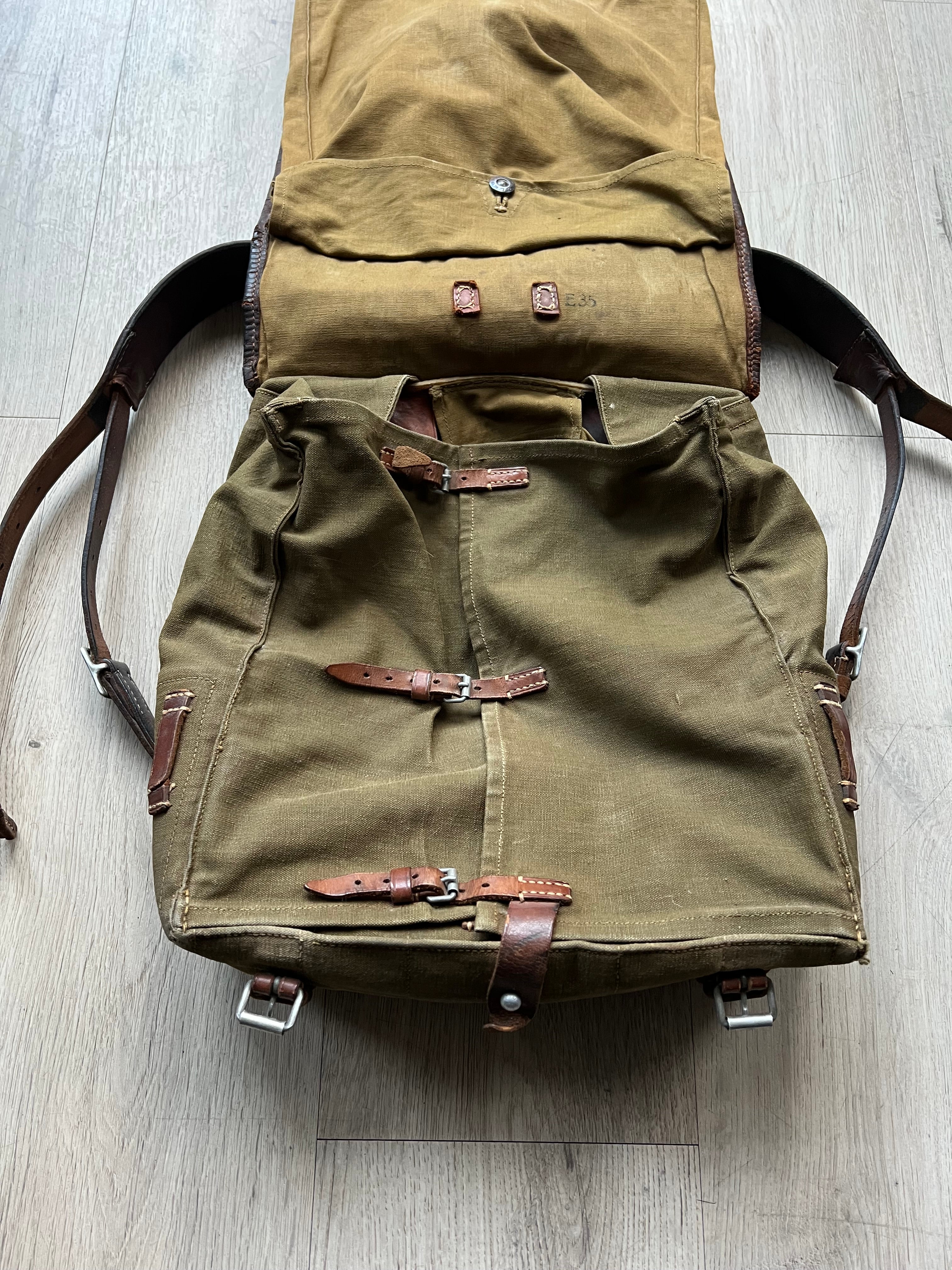 Vintage German Military WW2 "Tornister" M34 Backpack 1936 Wittkop & Co Bielefeld