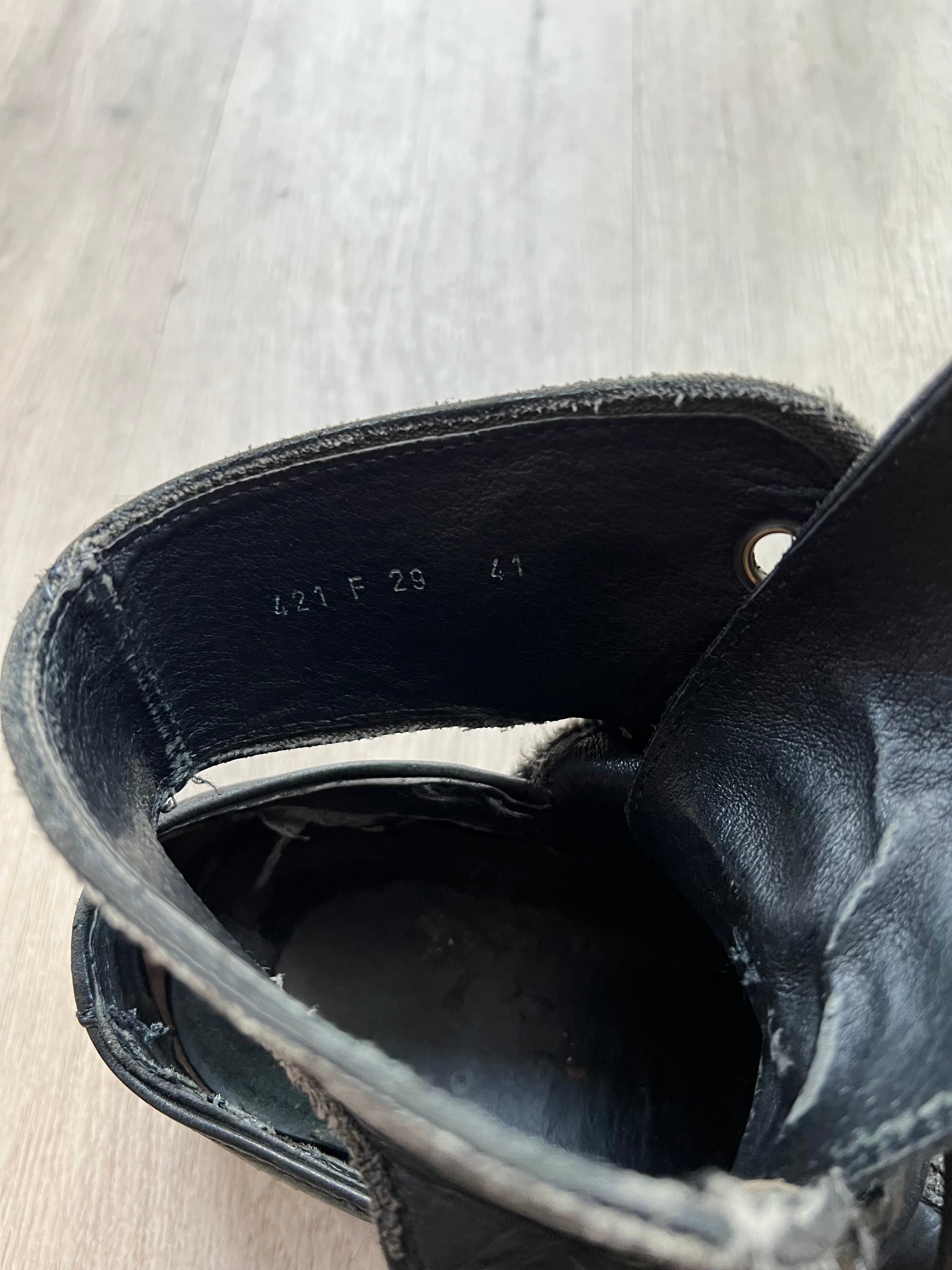 Dirk Bikkembergs Cut Out Heel laced Bootrs