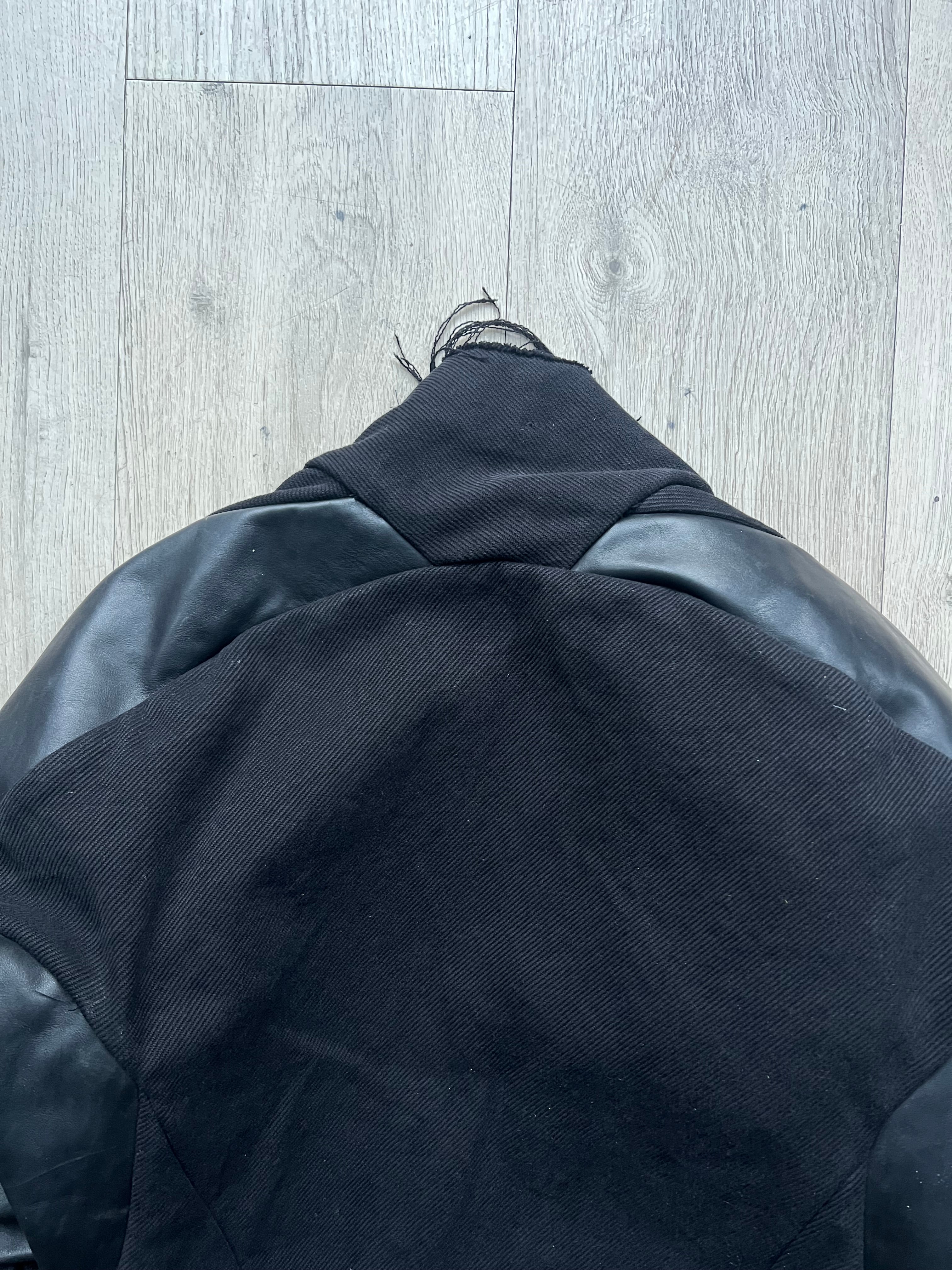 Leon Emanuel Blanck Forced Perspective Hybrid Leather Jacket