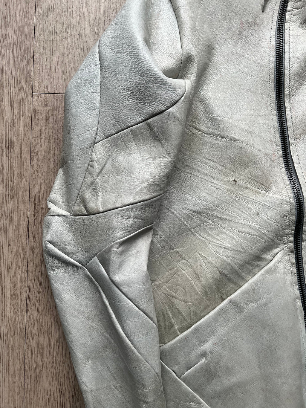 Leon Emanuel Blanck Distortion Lama Leather Jacket