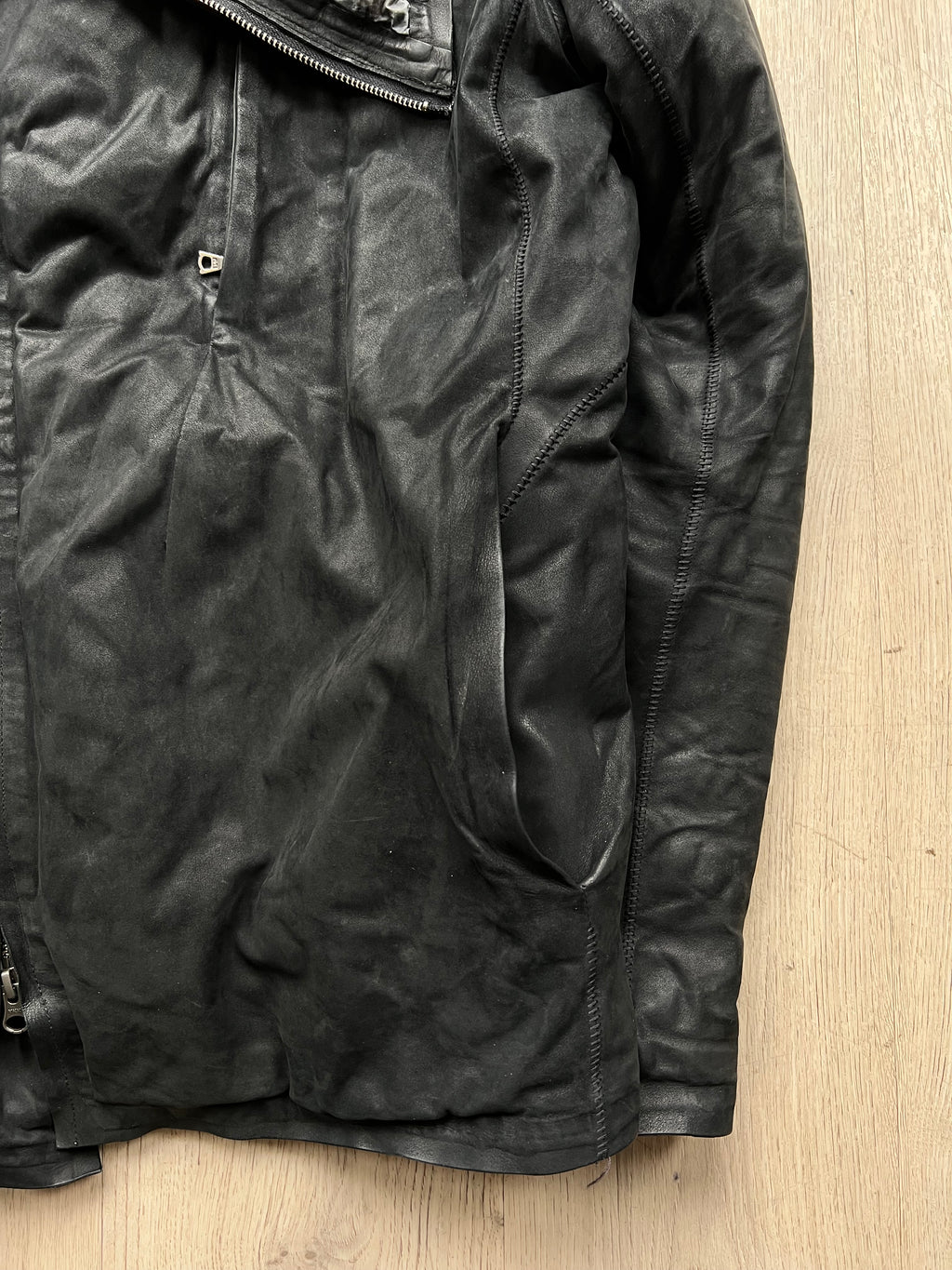 Isaac Sellam Leather jacket with down filling