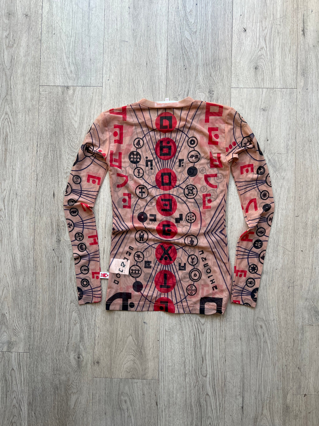 Walter van Beirendonck Tattoo Mesh Top