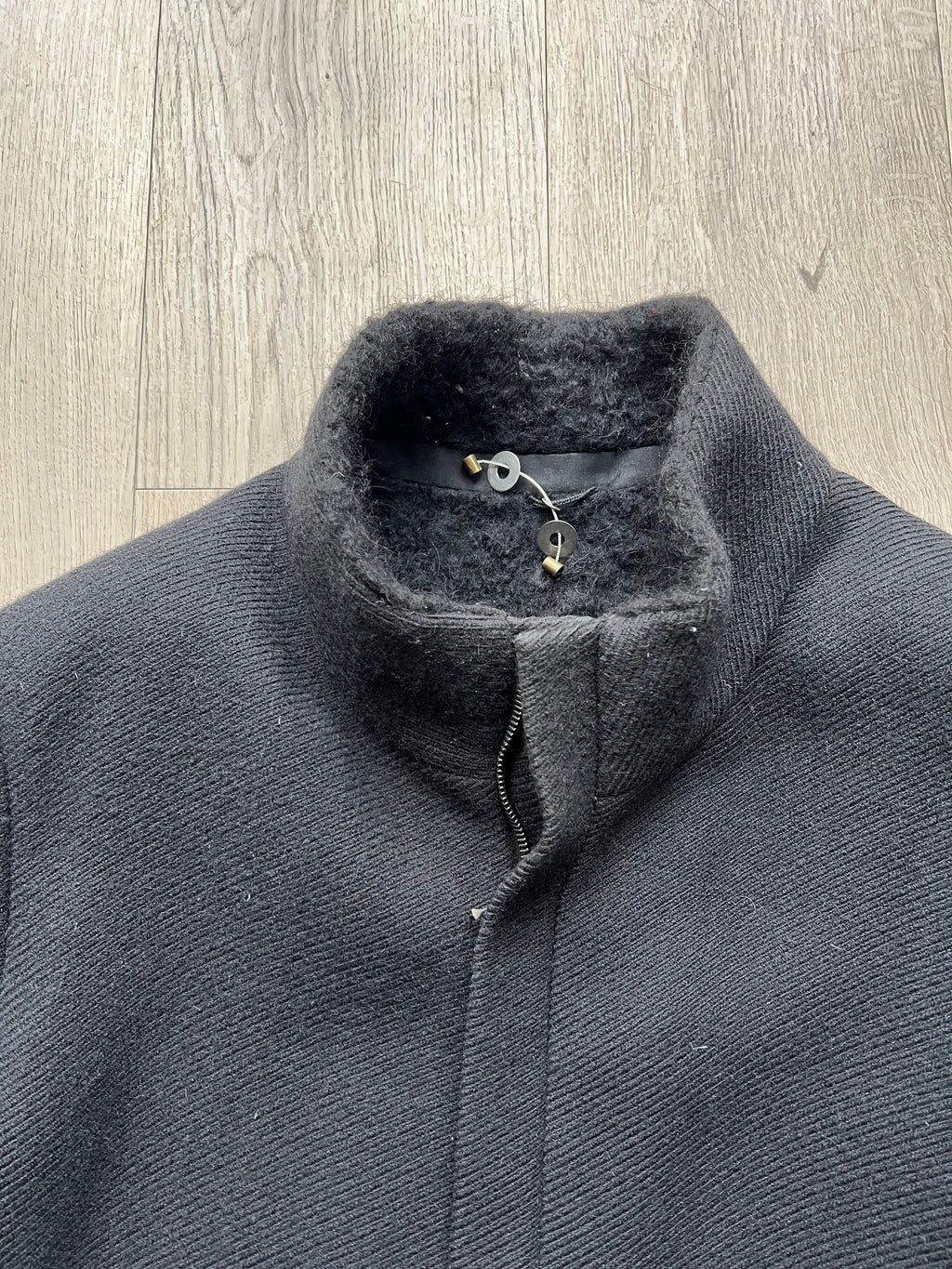 Label under constuction Wool Coat