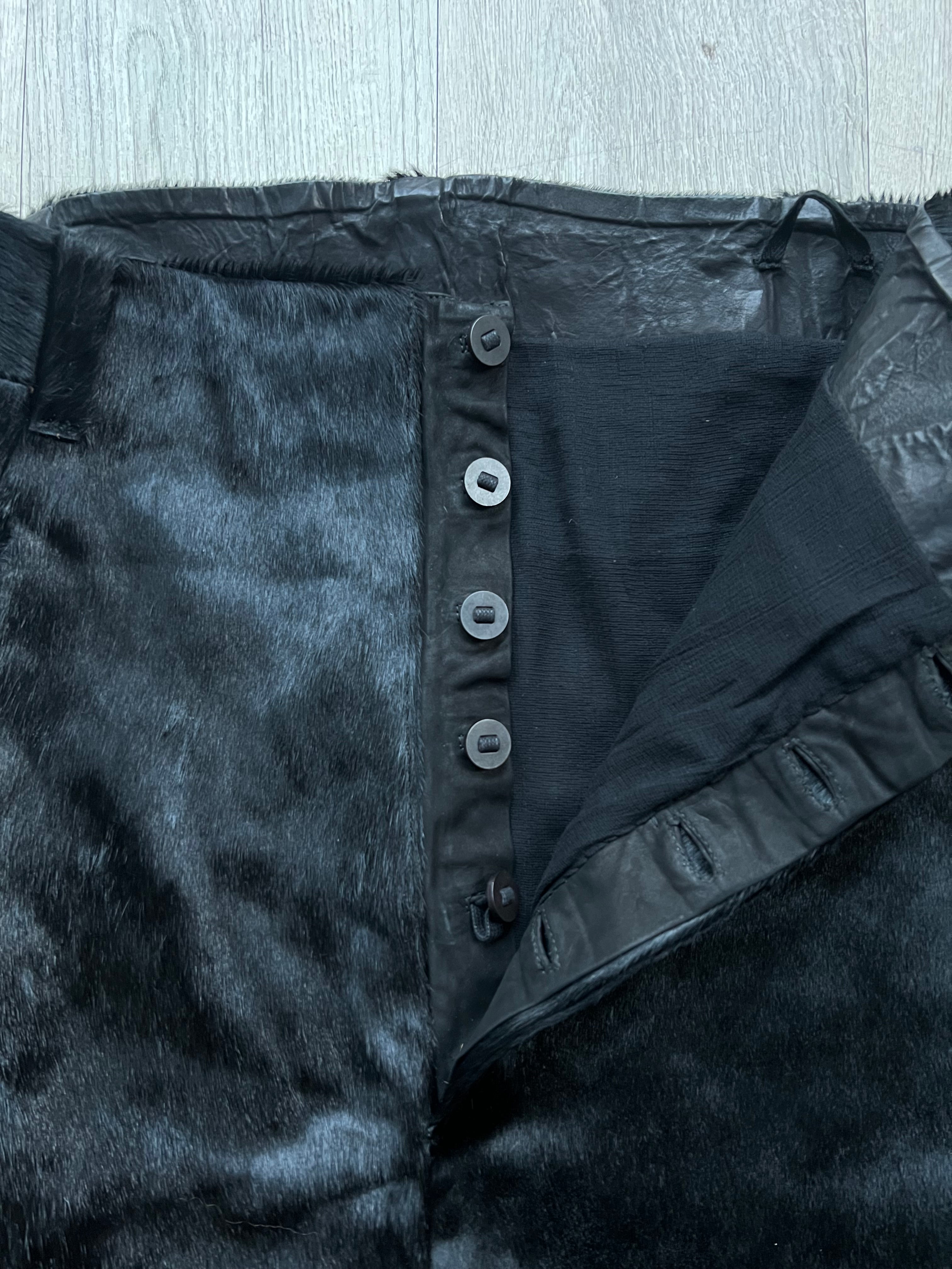 Boris Bidjan Saberi Pony Hair Low Crotch Shorts