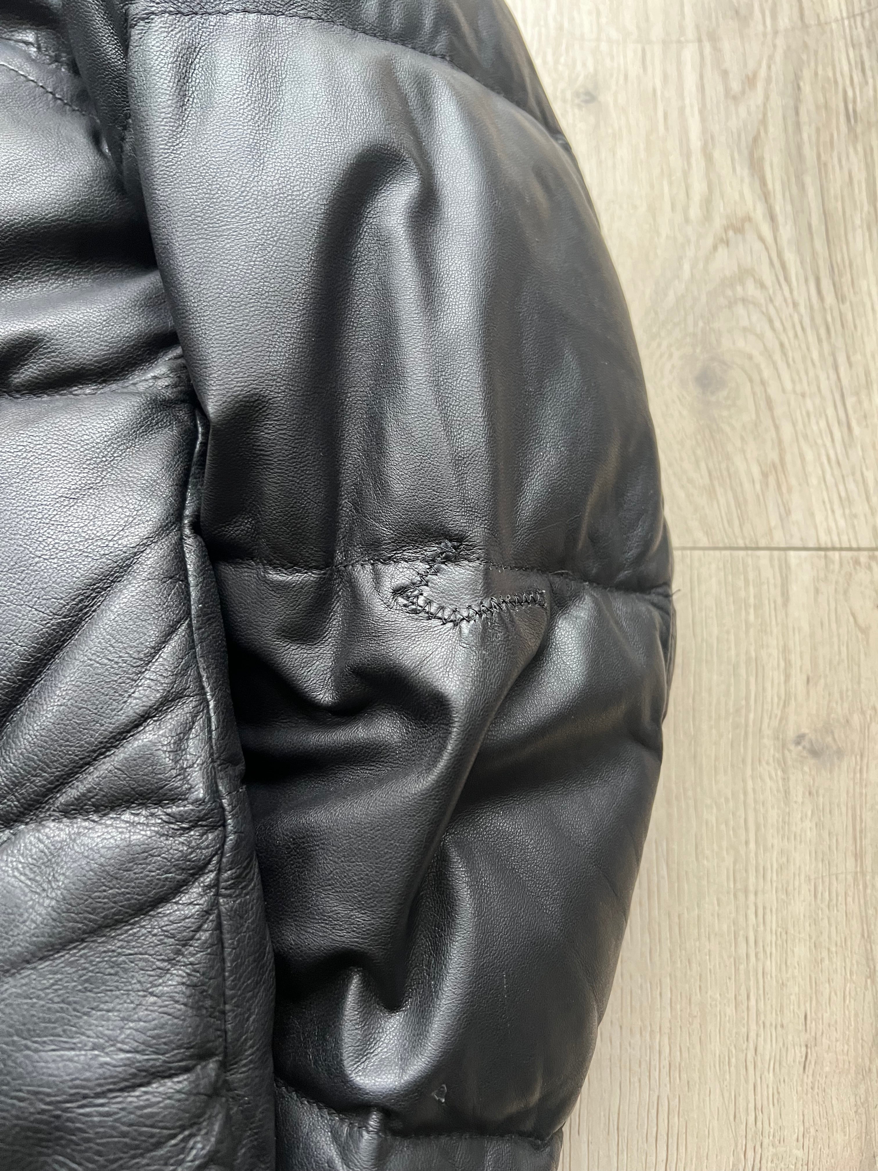10sei0otto Leather Puffer Jacket