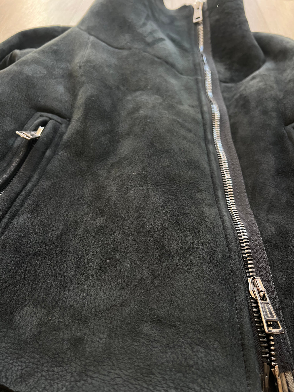 10sei0Otto Shearling Leather Biker Jacket