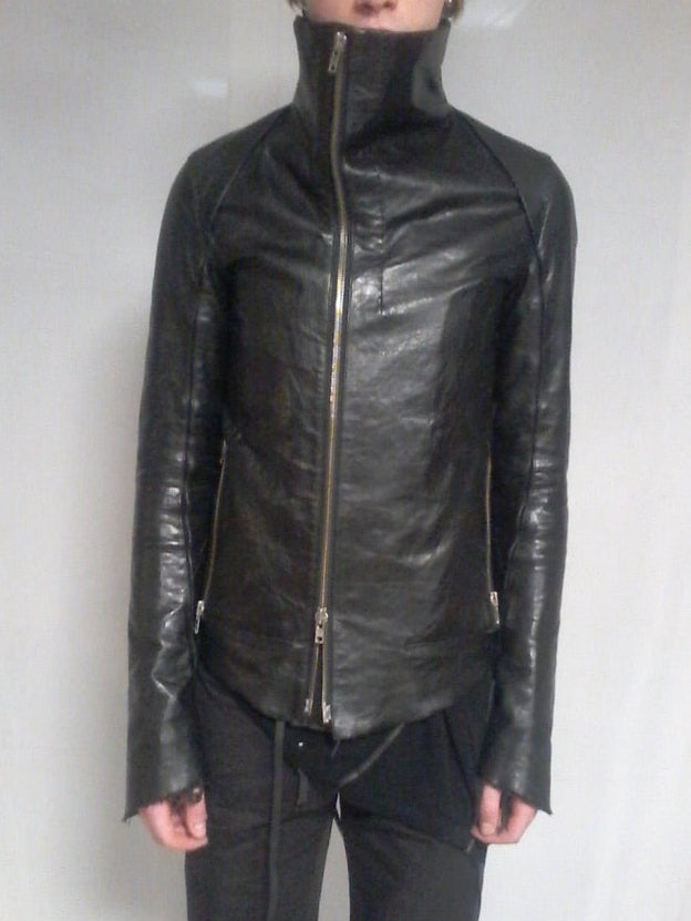 Y-project by Yohan Serfaty leather jacket with handstich Details