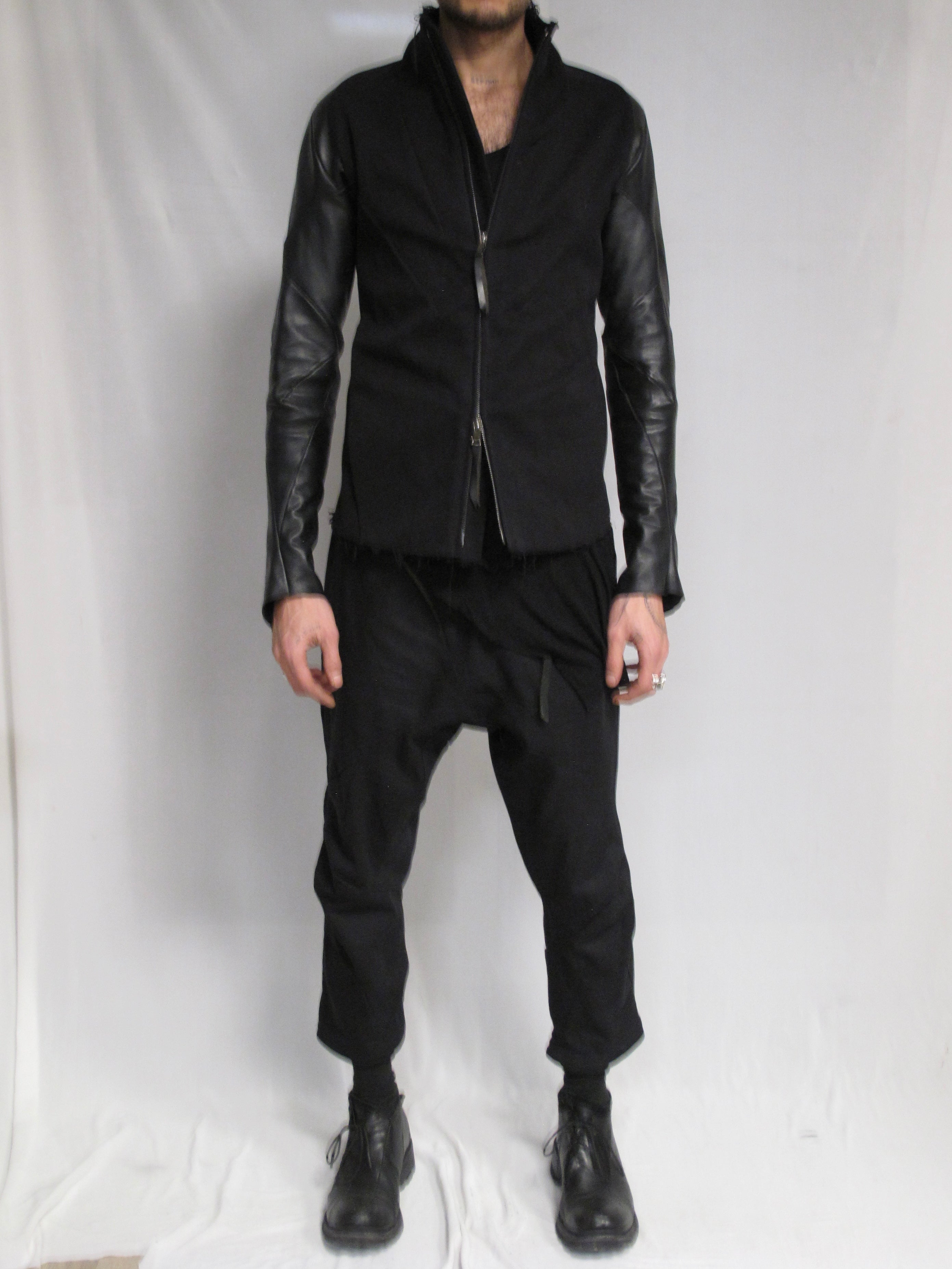 Leon Emanuel Blanck Forced Perspective Hybrid Leather Jacket
