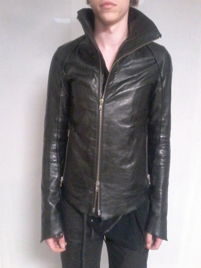 Y-project by Yohan Serfaty leather jacket with handstich Details