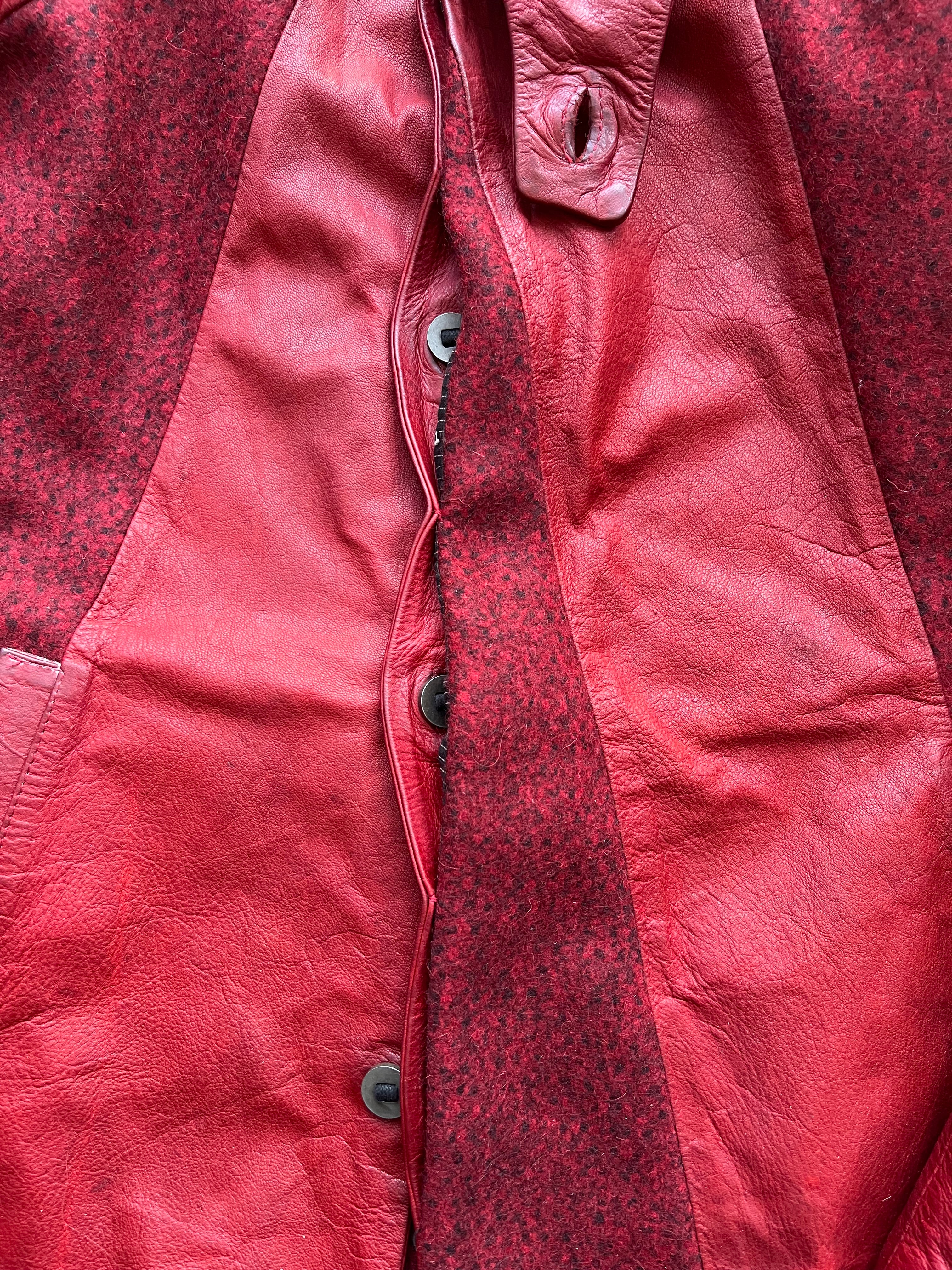 Boris Bidjan Saberi Horse Hybrid Leather/ Wool Coat