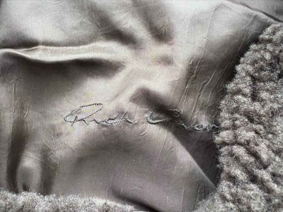 Rick Owens Shearling Leather Biker jacket