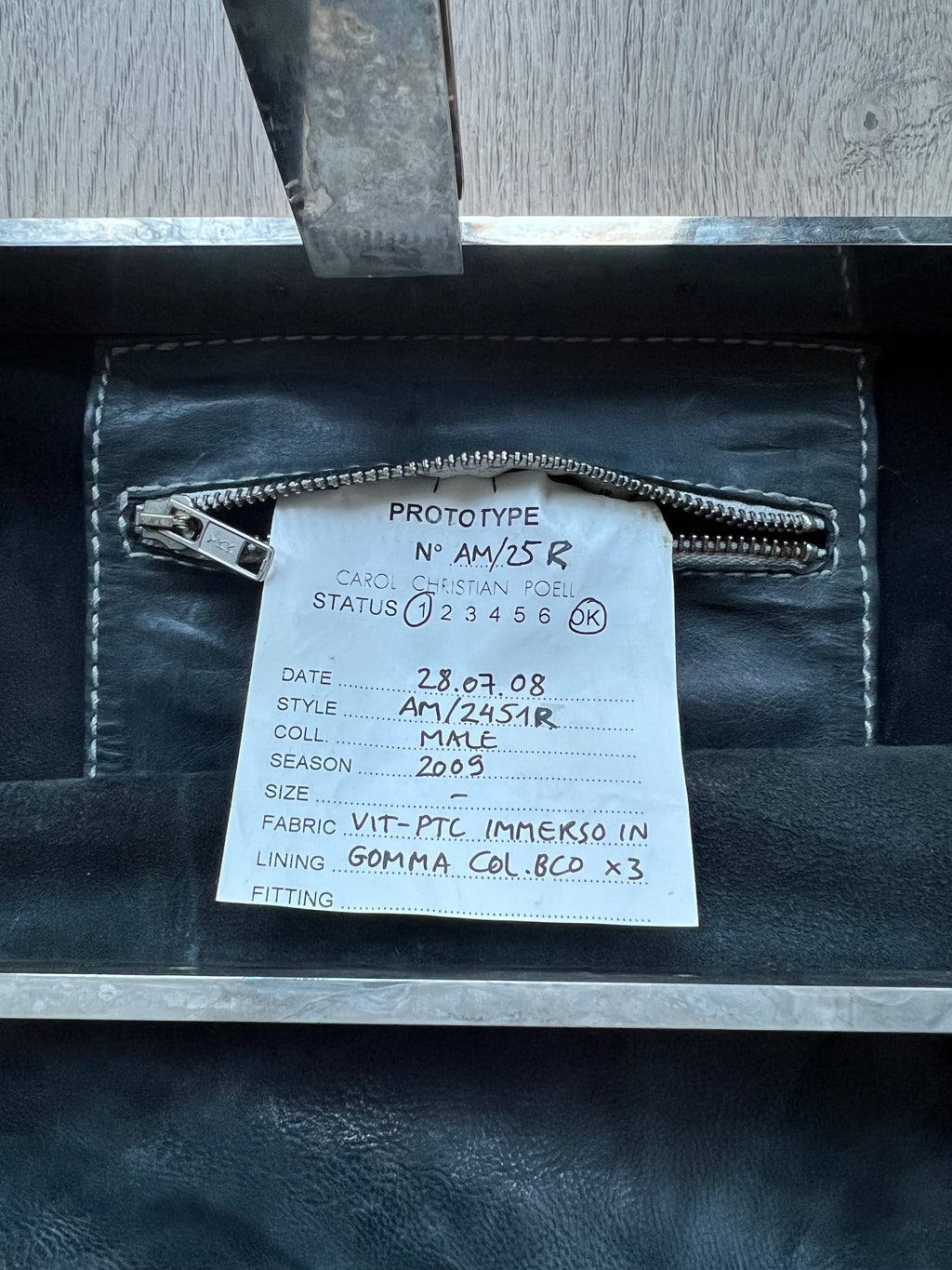 Carol Christian Poell SAMPLE Giotine Clasp 3D Drip Bag