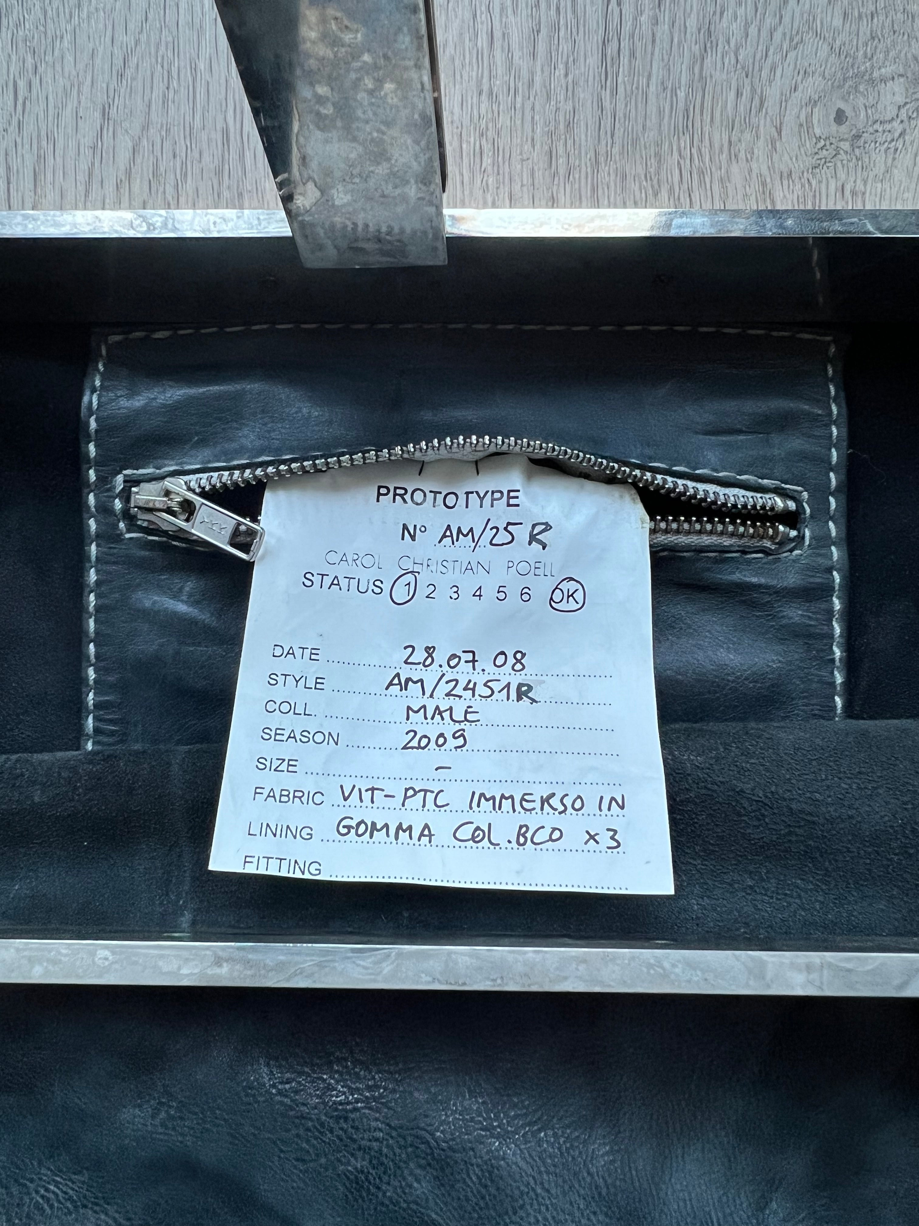 Carol Christian Poell SAMPLE Giotine Clasp 3D Drip Bag