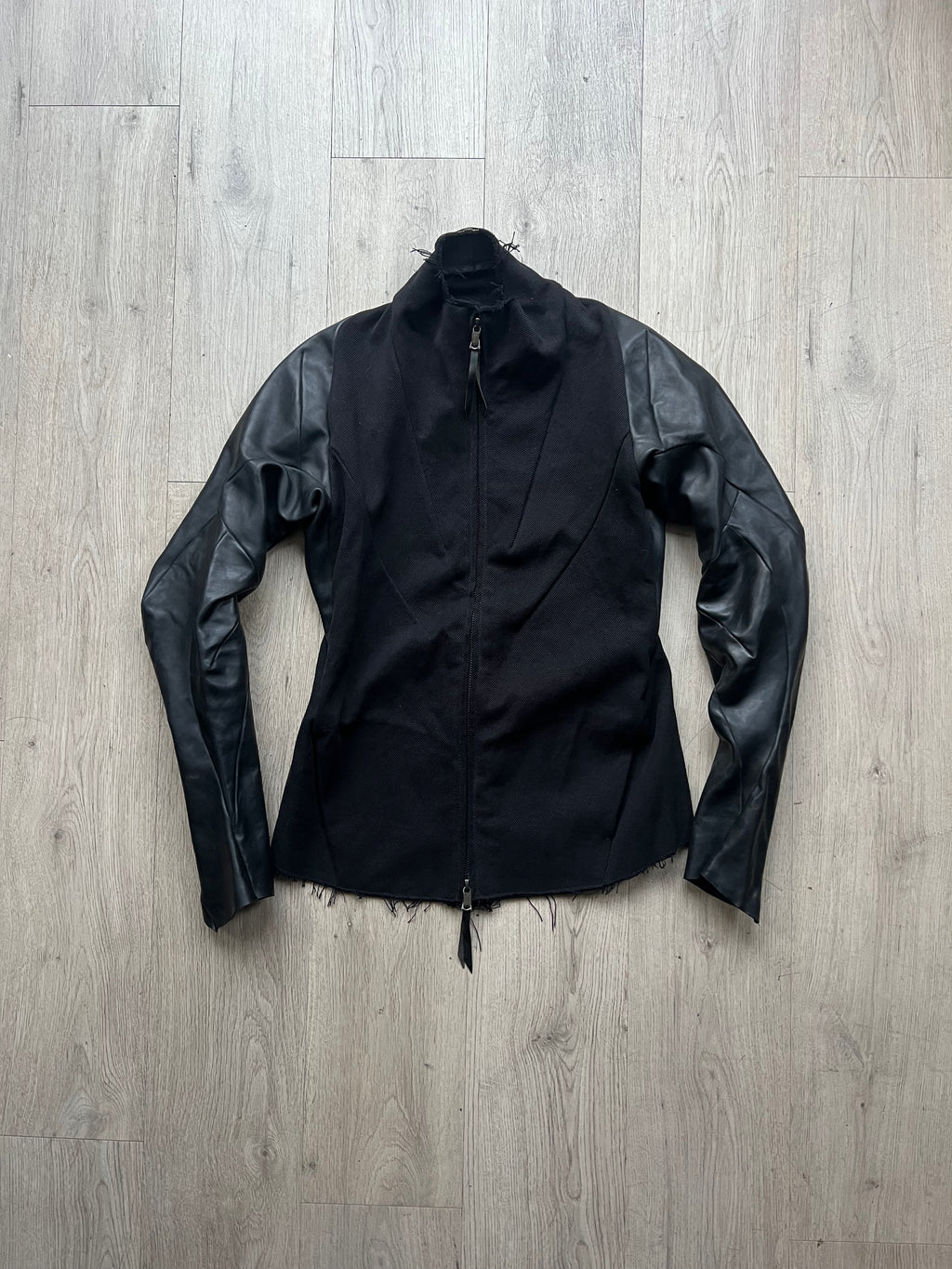 Leon Emanuel Blanck Forced Perspective Hybrid Leather Jacket