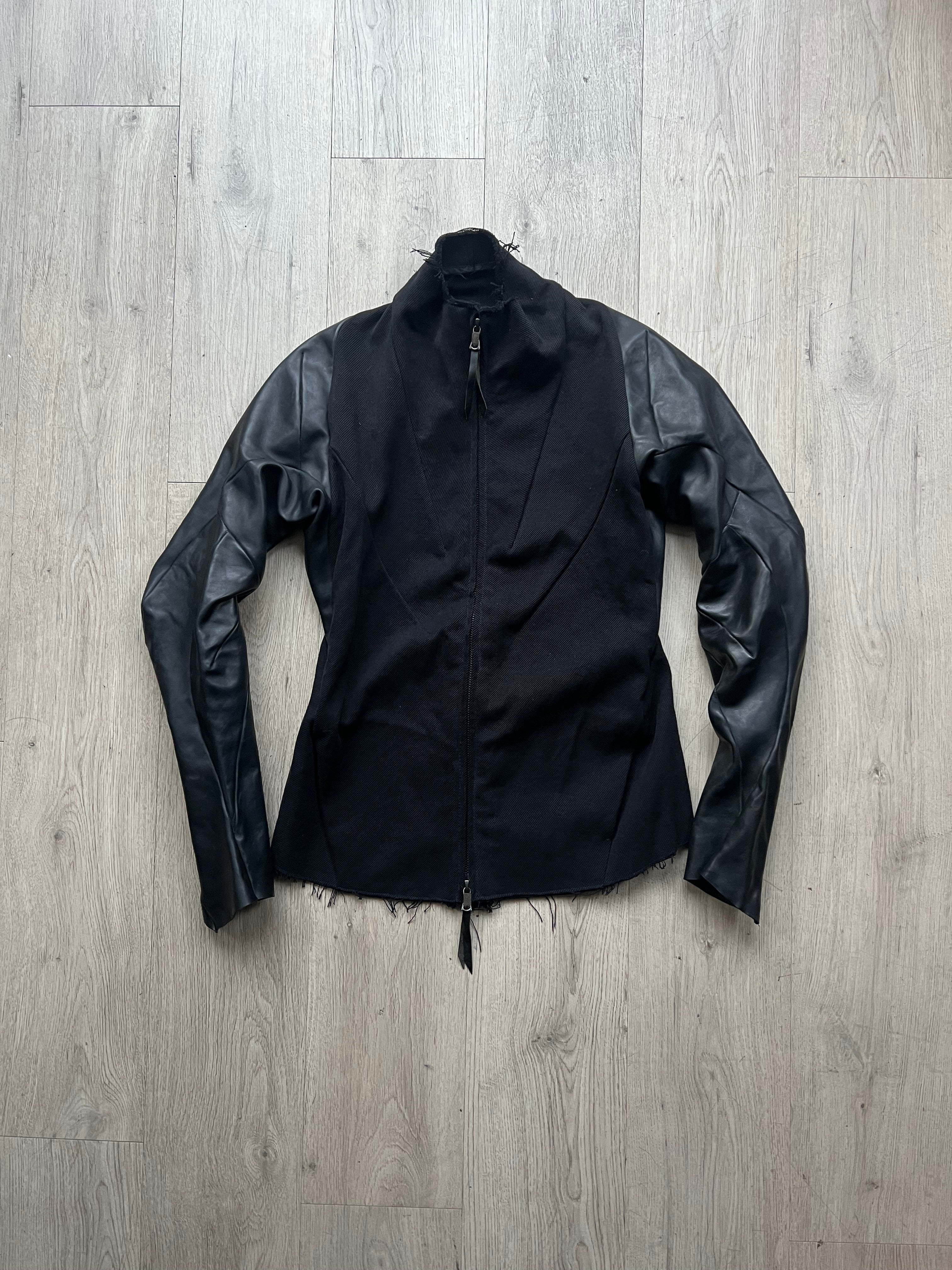 Leon Emanuel Blanck Forced Perspective Hybrid Leather Jacket