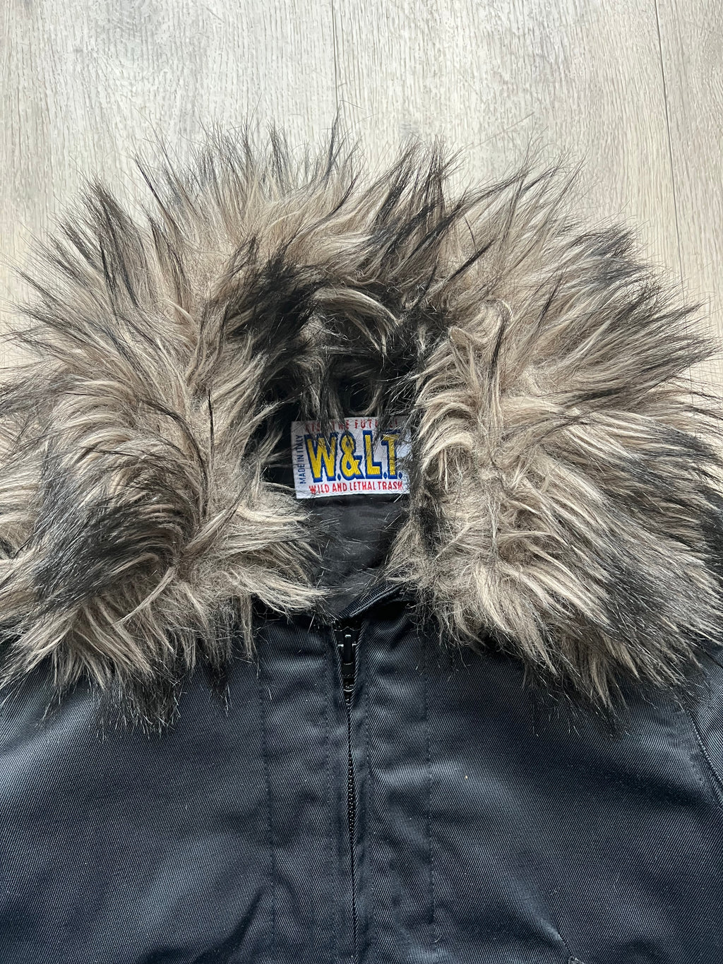 Walter van Beirendonck W and LT fake fur Jacket