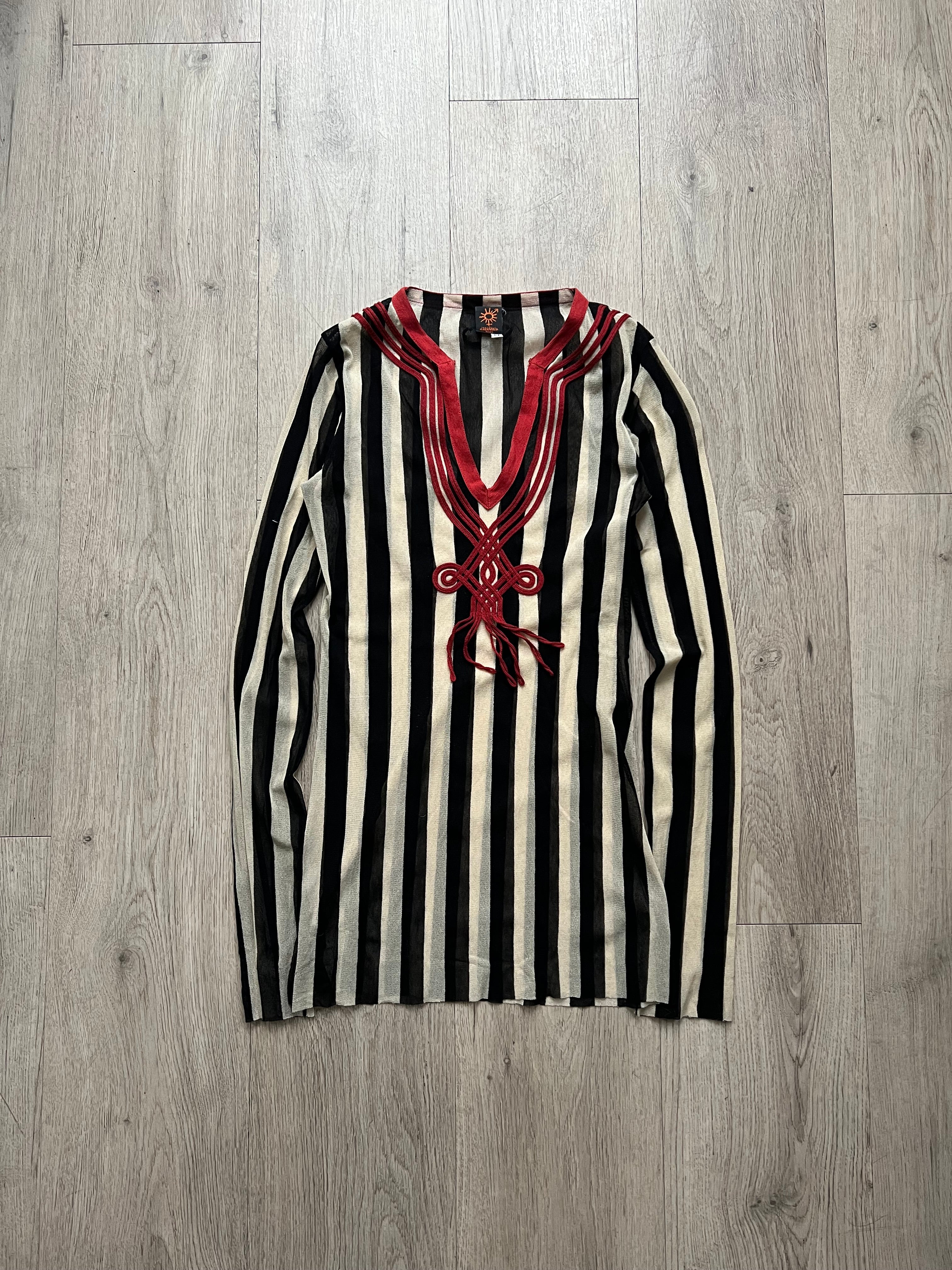 Jeans Paul Gaultier mesh top