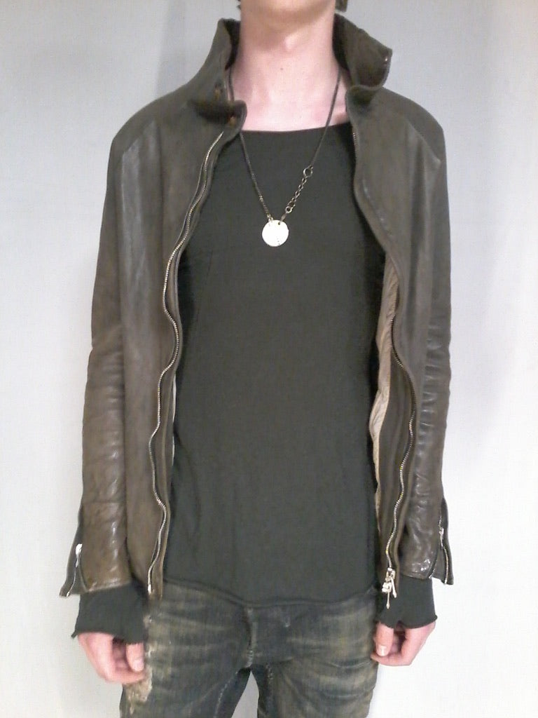 Incarnation lather High neck raglan jacket