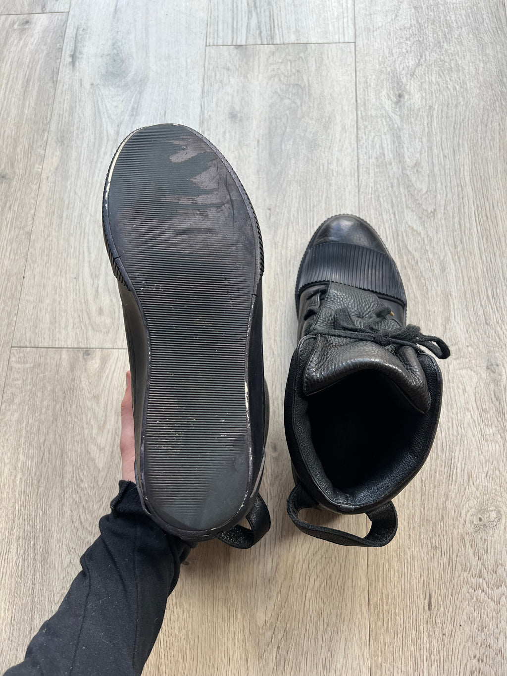 Boris Bidjan Saberi Bamba leather Sneaker