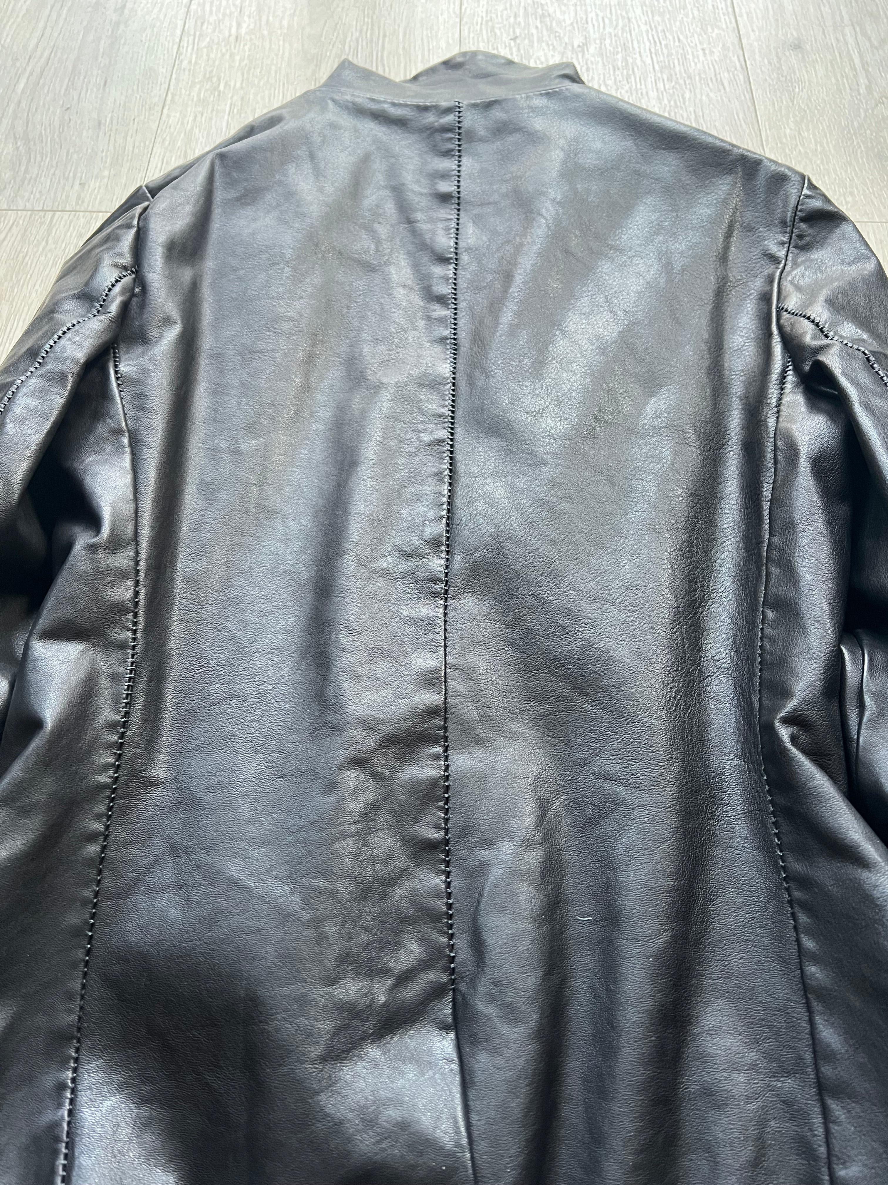 10sei0otto Leather blazer Overlock