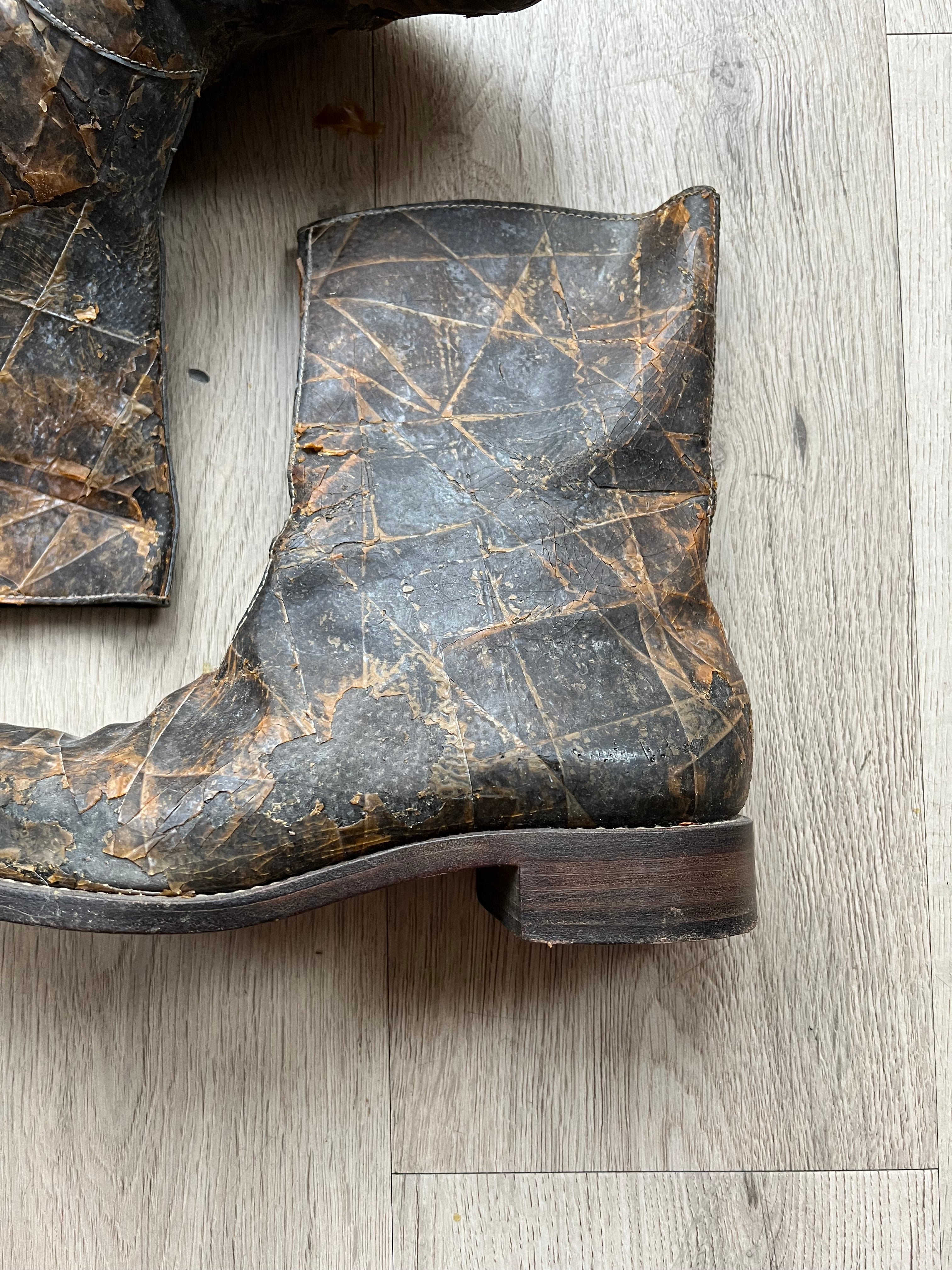 Carol Christian Poell taped Rubber boots