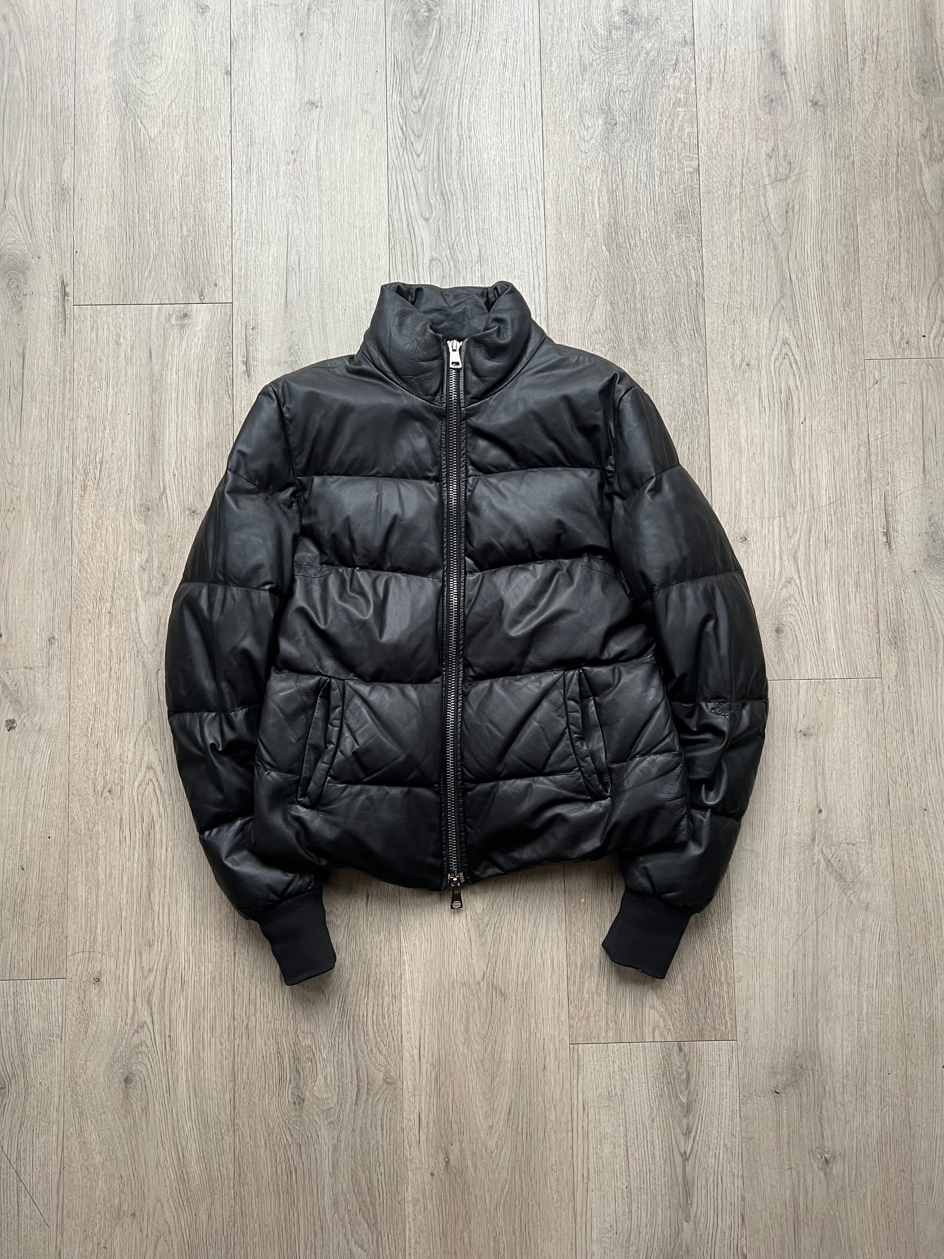 10sei0otto Leather Puffer Jacket