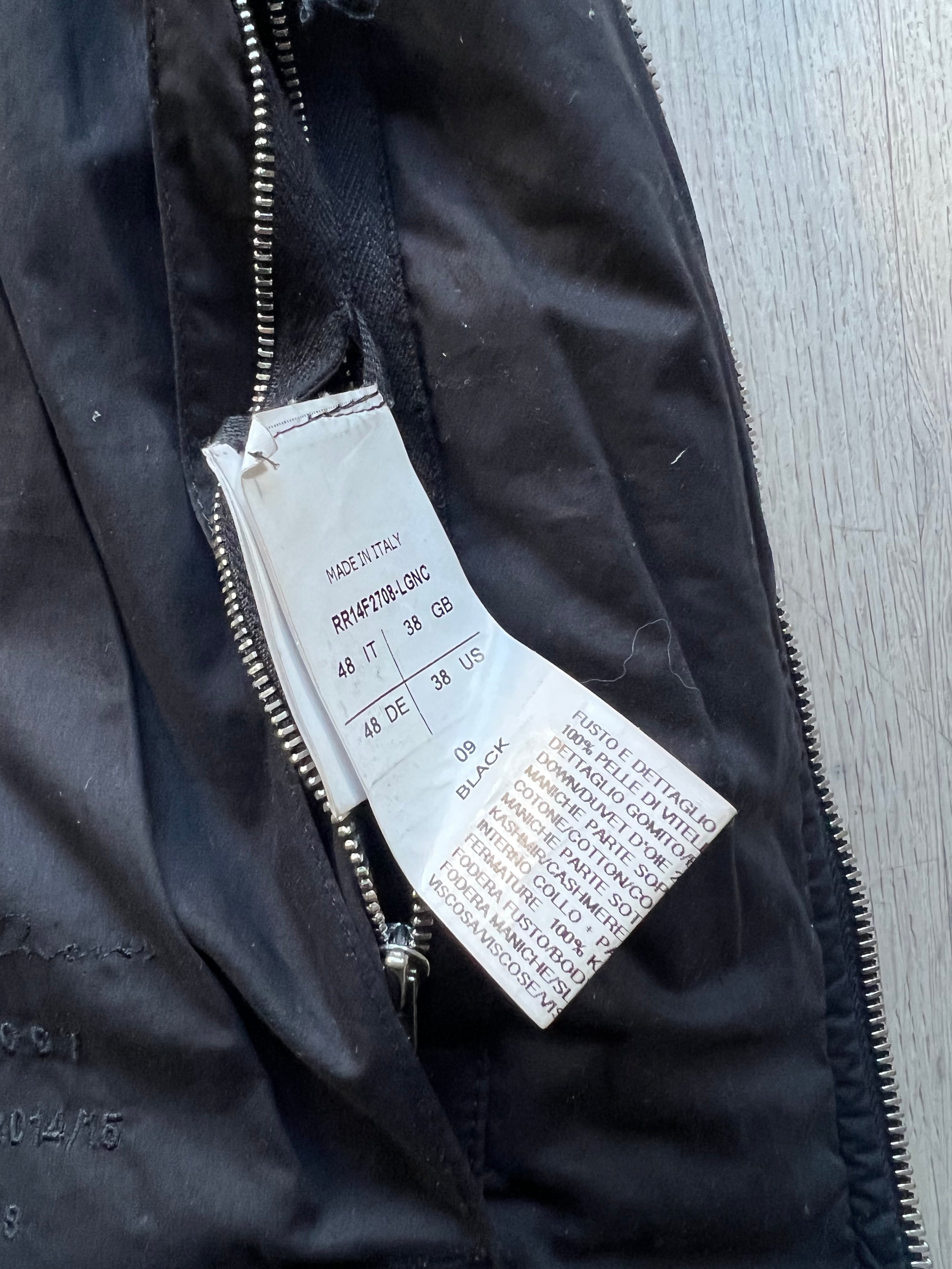 Rick Owens Down Filled leather Jacket