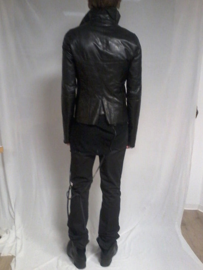 Y-project by Yohan Serfaty leather jacket with handstich Details