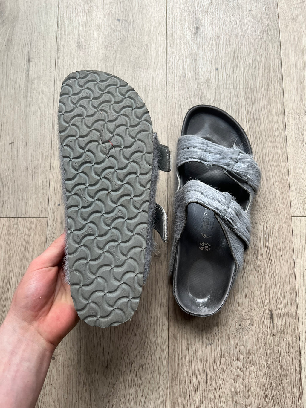 Rick Owens x Birkenstock Fur Arizona Sandals