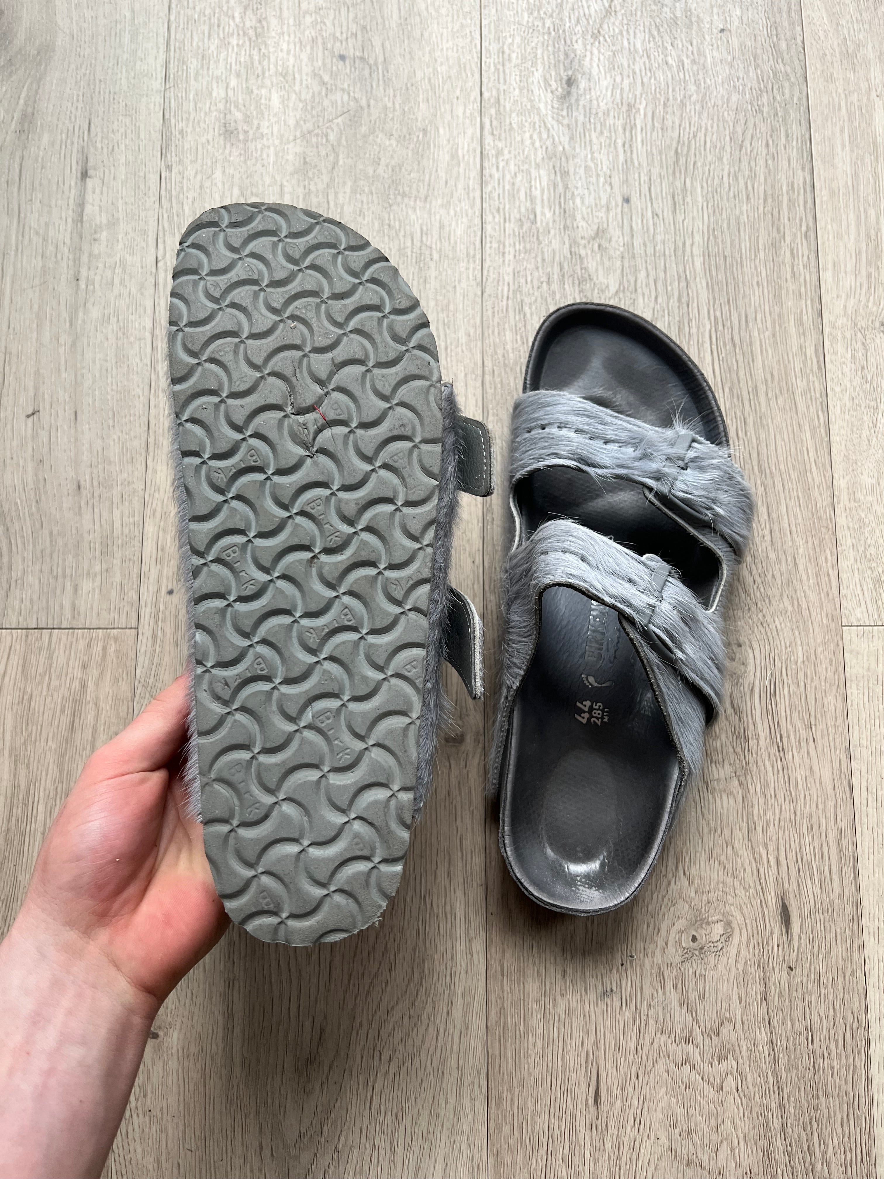 Rick Owens x Birkenstock Fur Arizona Sandals