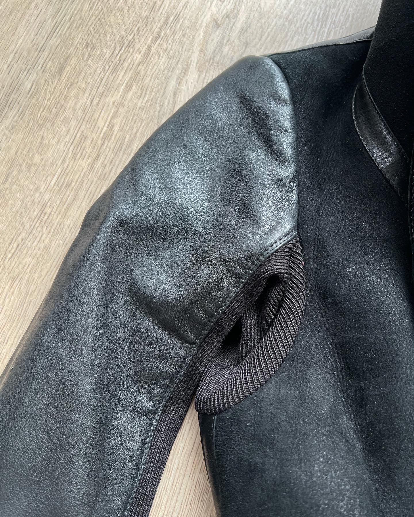 Rick Owens Shearling Leather Biker jacket