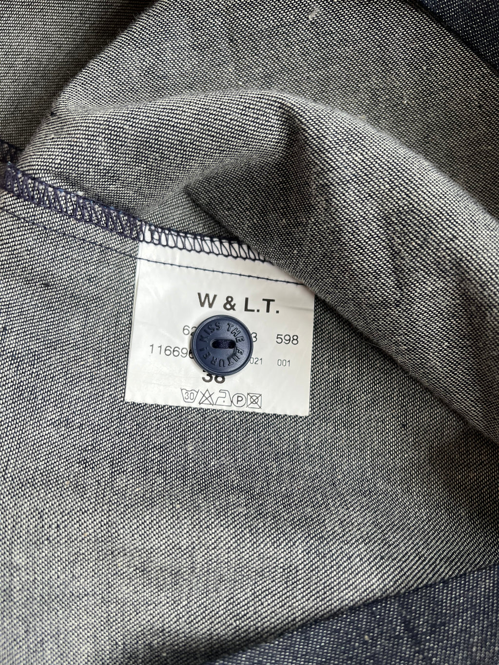 Walter van Beirendonck W and LT Denim Dress