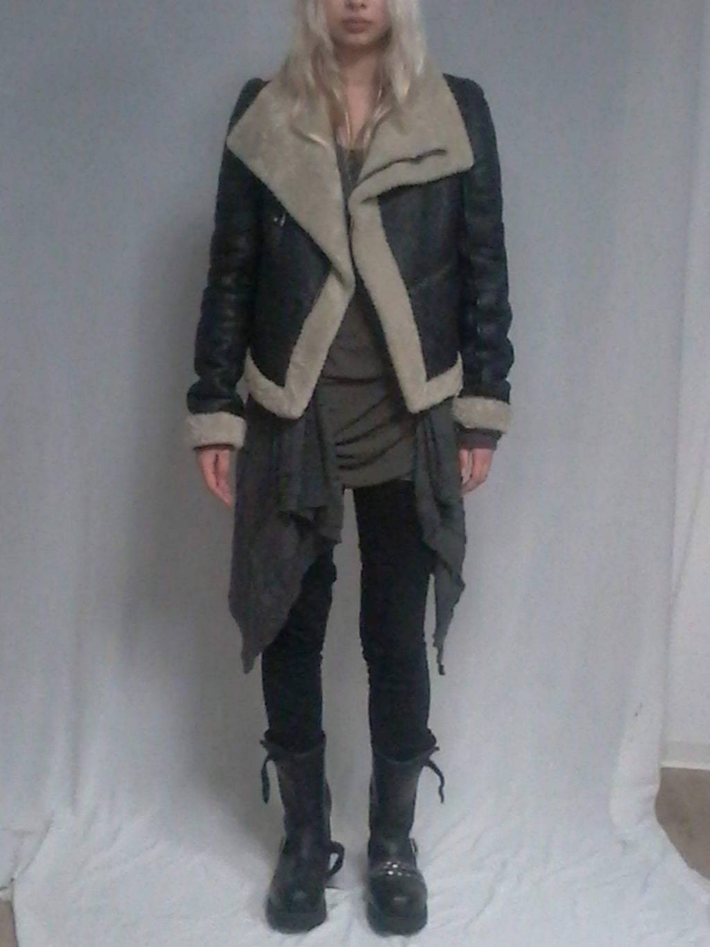 Rick Owens Shearling leather Jacket
