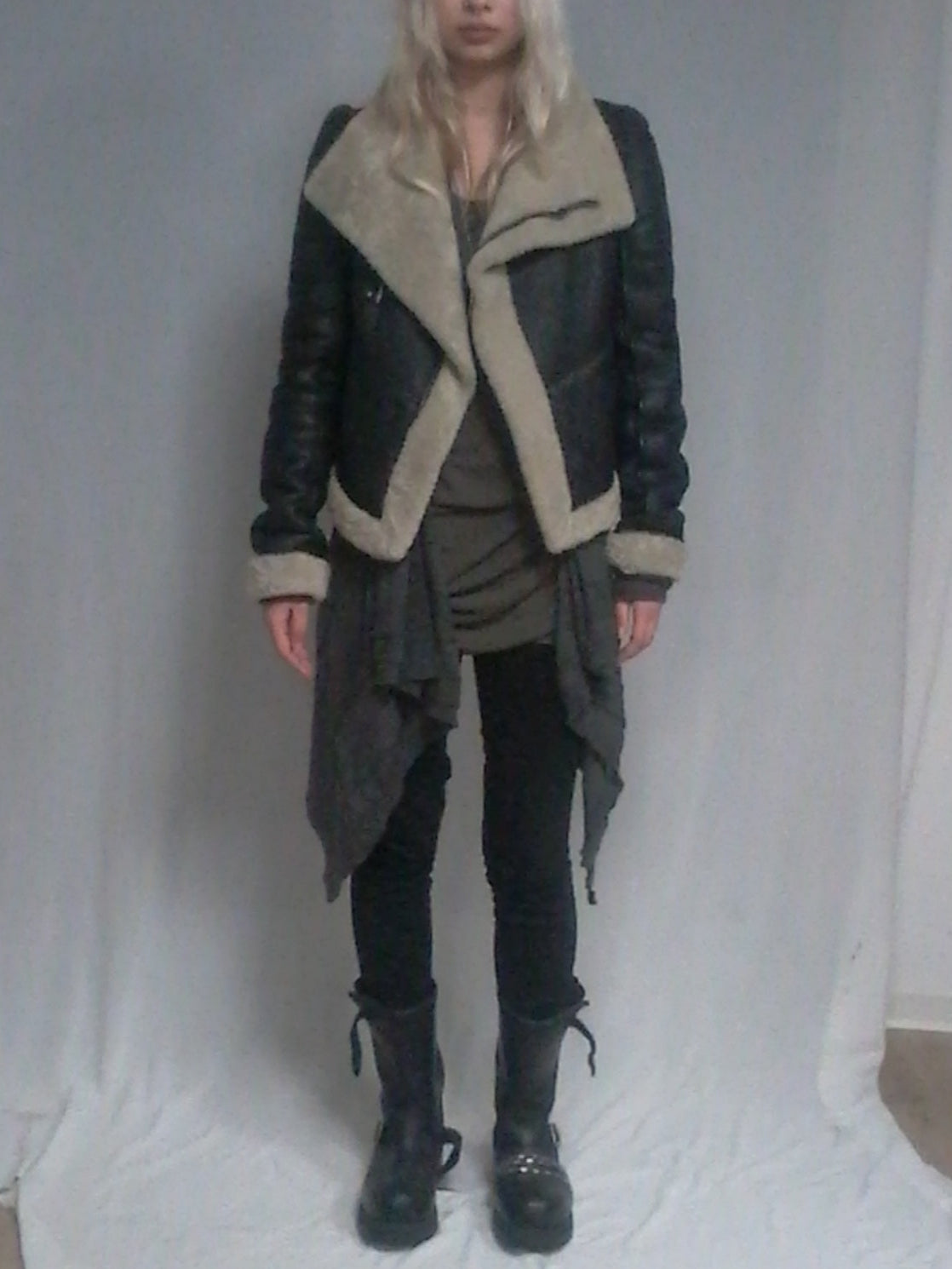 Rick Owens Shearling leather Jacket