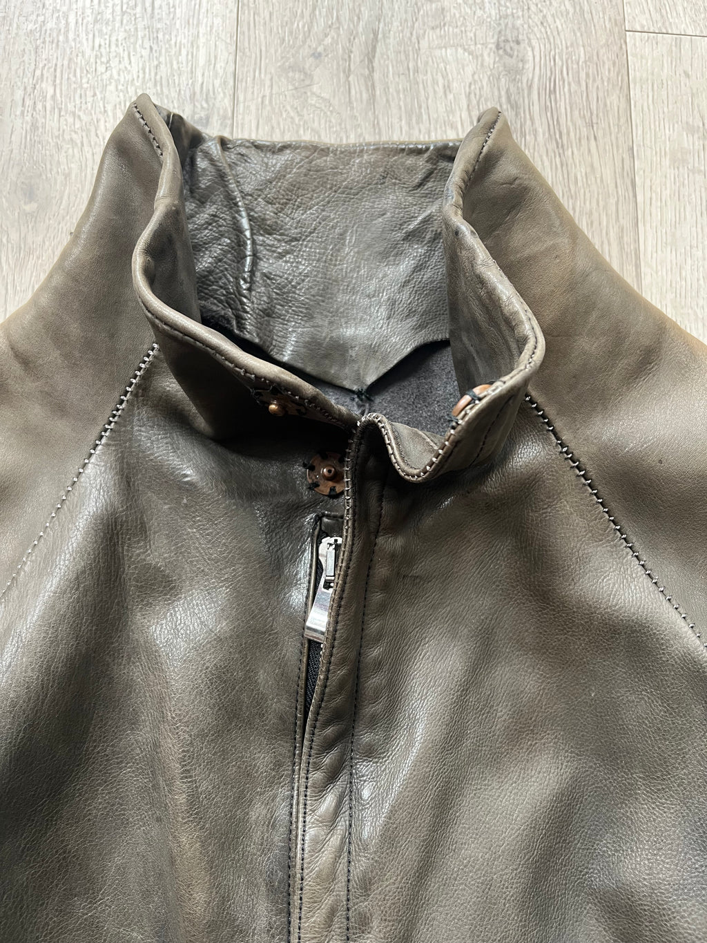 Incarnation lather High neck raglan jacket