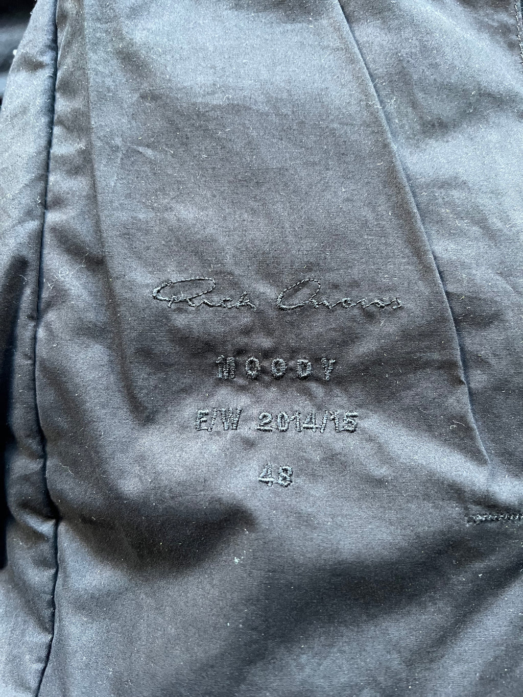 Rick Owens Down Filled leather Jacket