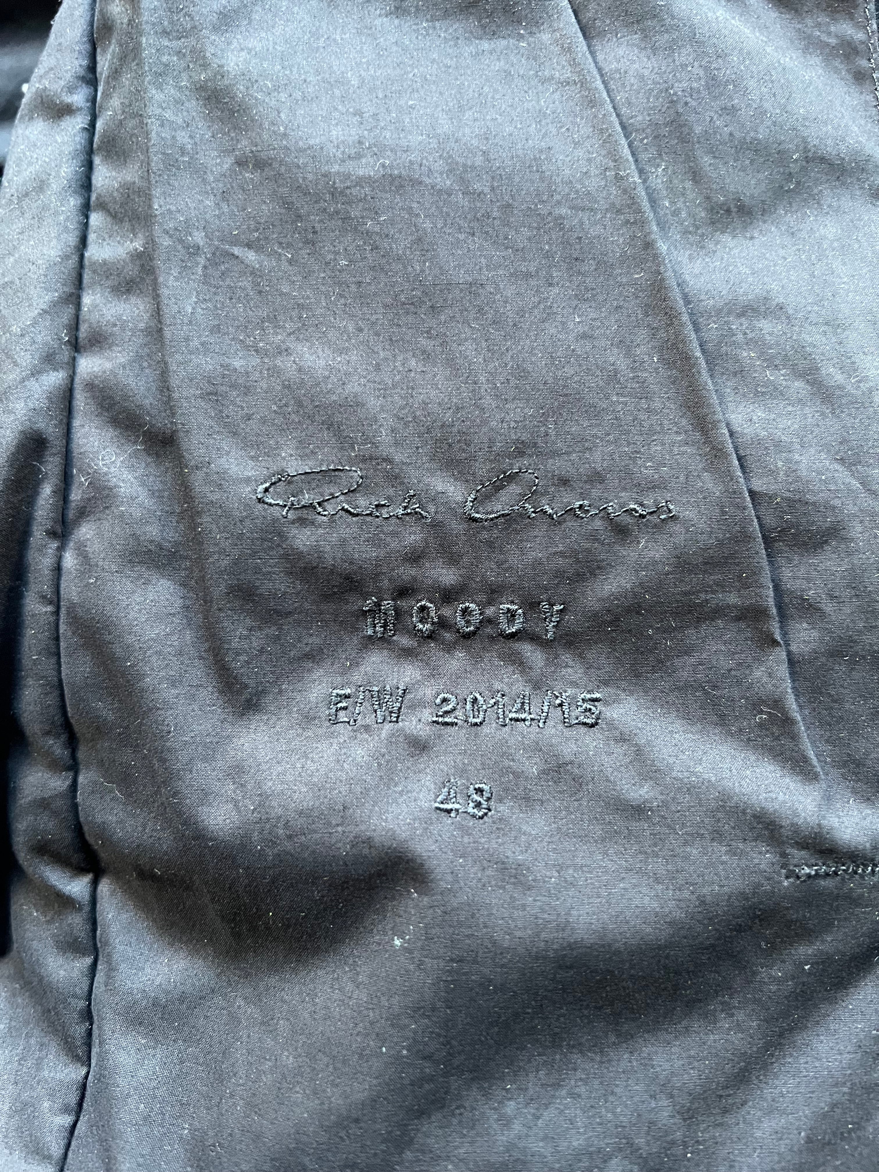 Rick Owens Down Filled leather Jacket