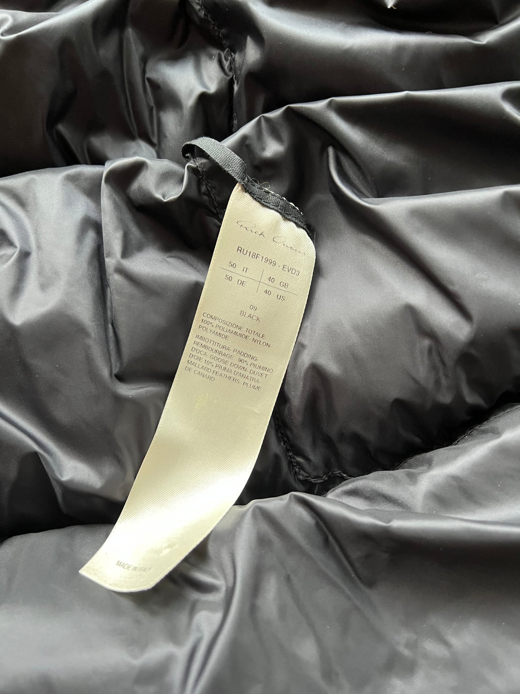 Rick Owens Down Vest