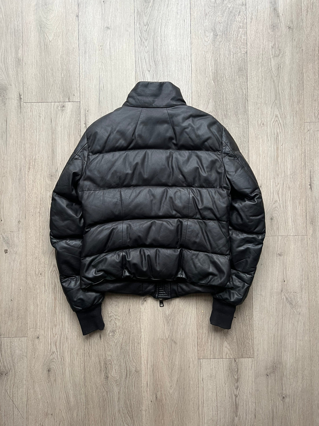 10sei0otto Leather Puffer Jacket