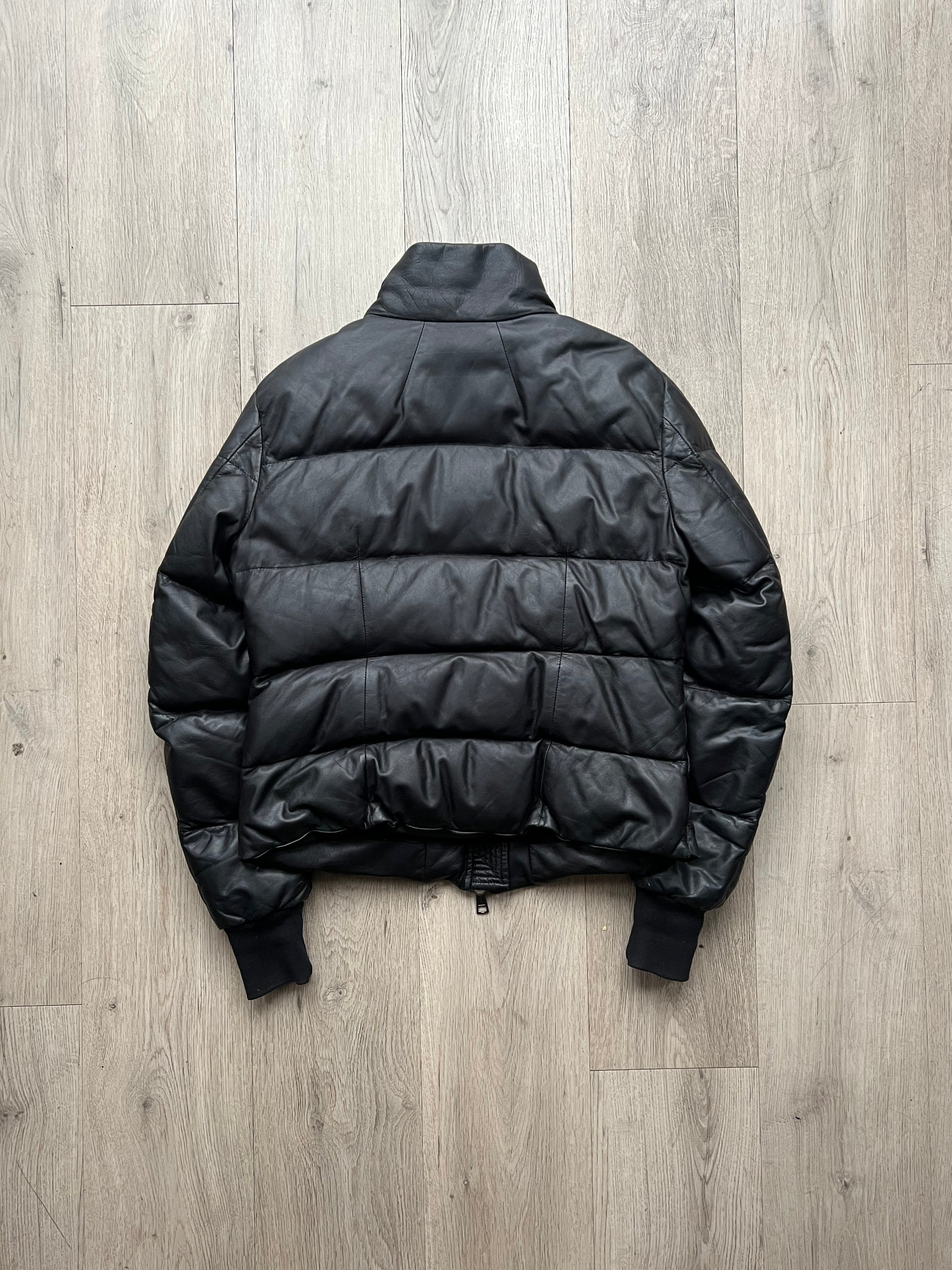 10sei0otto Leather Puffer Jacket