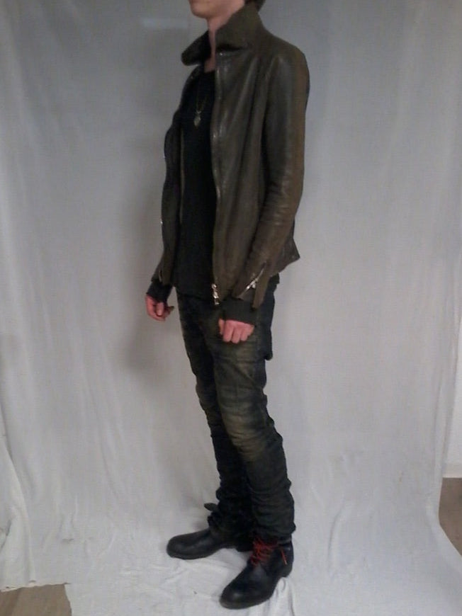 Incarnation lather High neck raglan jacket