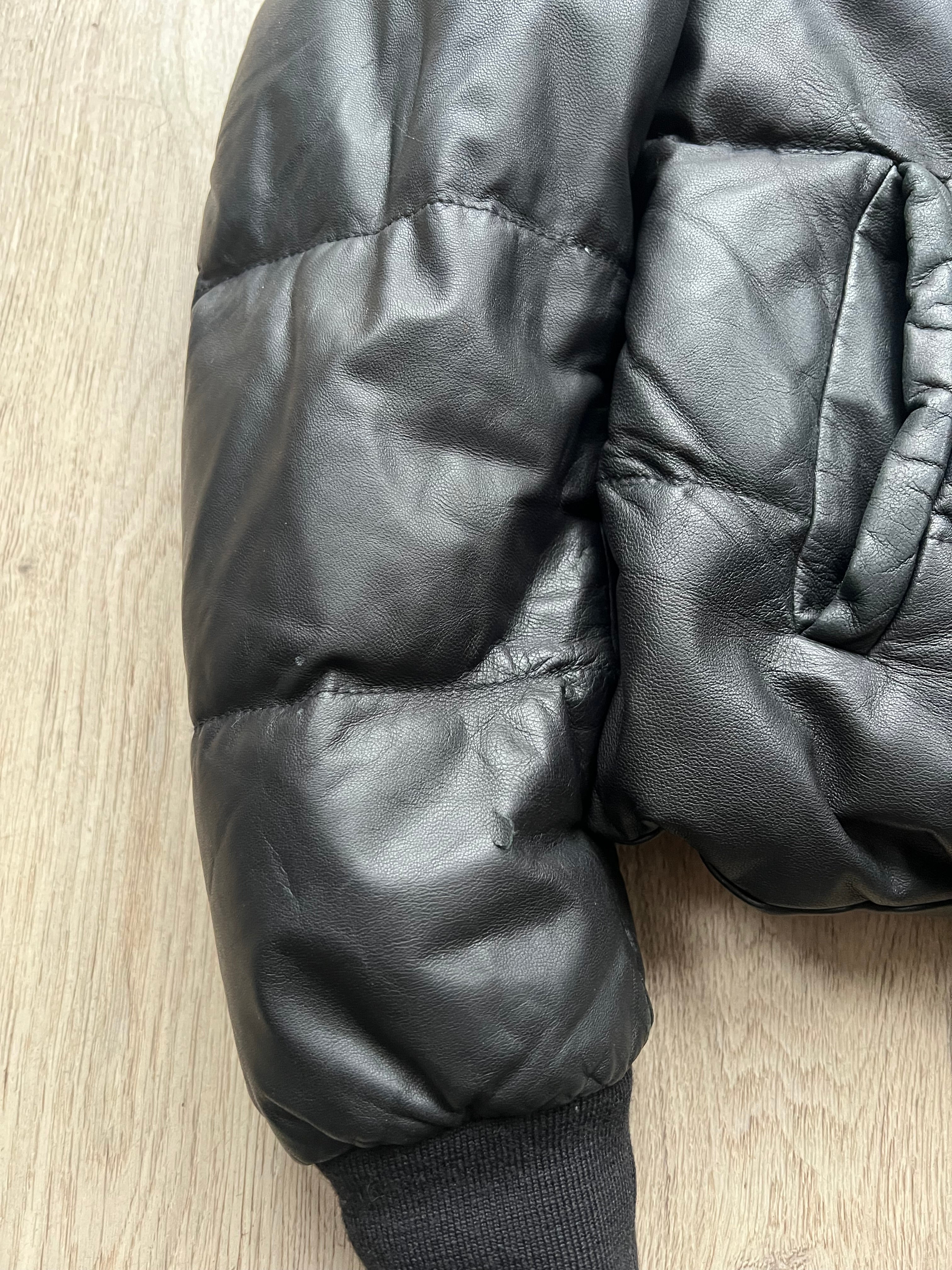 10sei0otto Leather Puffer Jacket