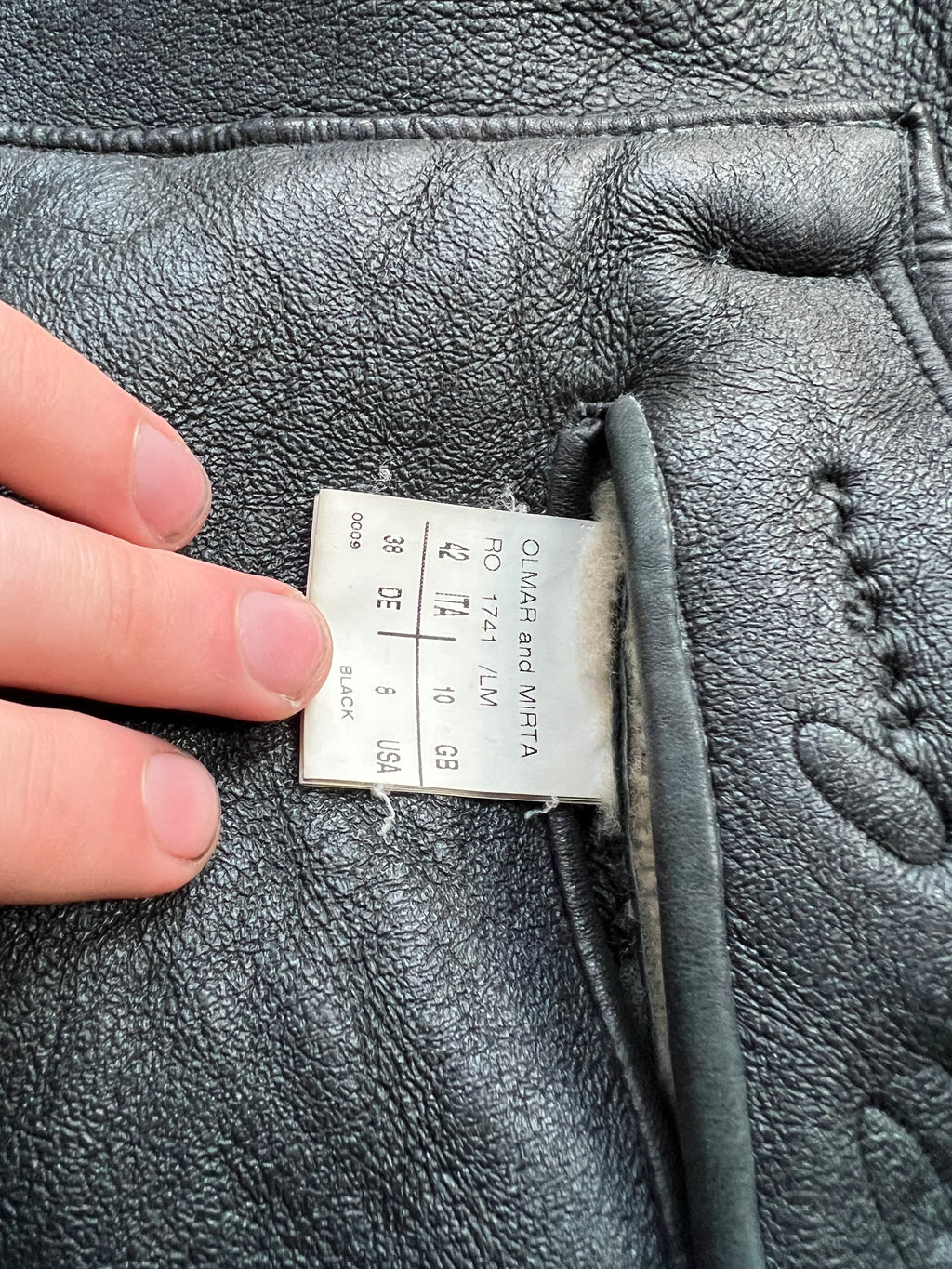 Rick Owens Shearling leather Jacket