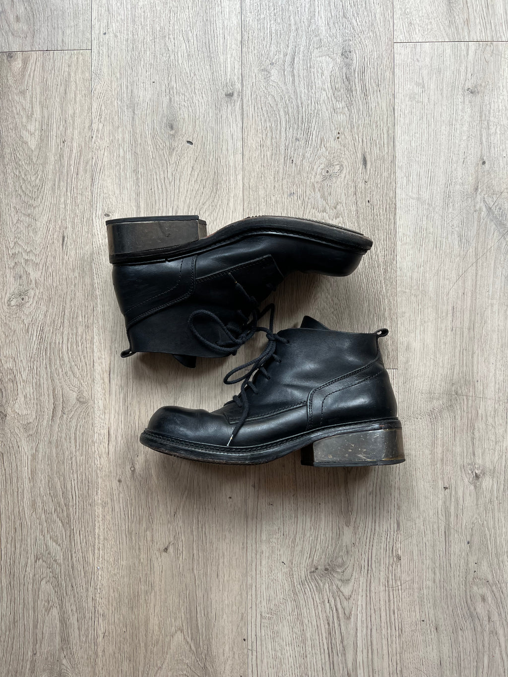 Dirk Bikkembergs metal heel Boots