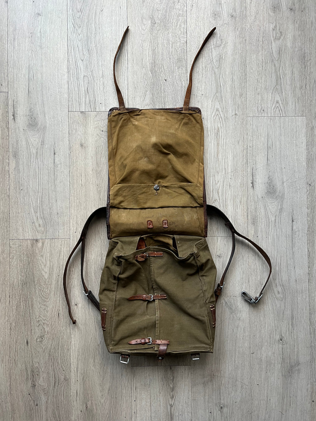 Vintage German Military WW2 "Tornister" M34 Backpack 1936 Wittkop & Co Bielefeld
