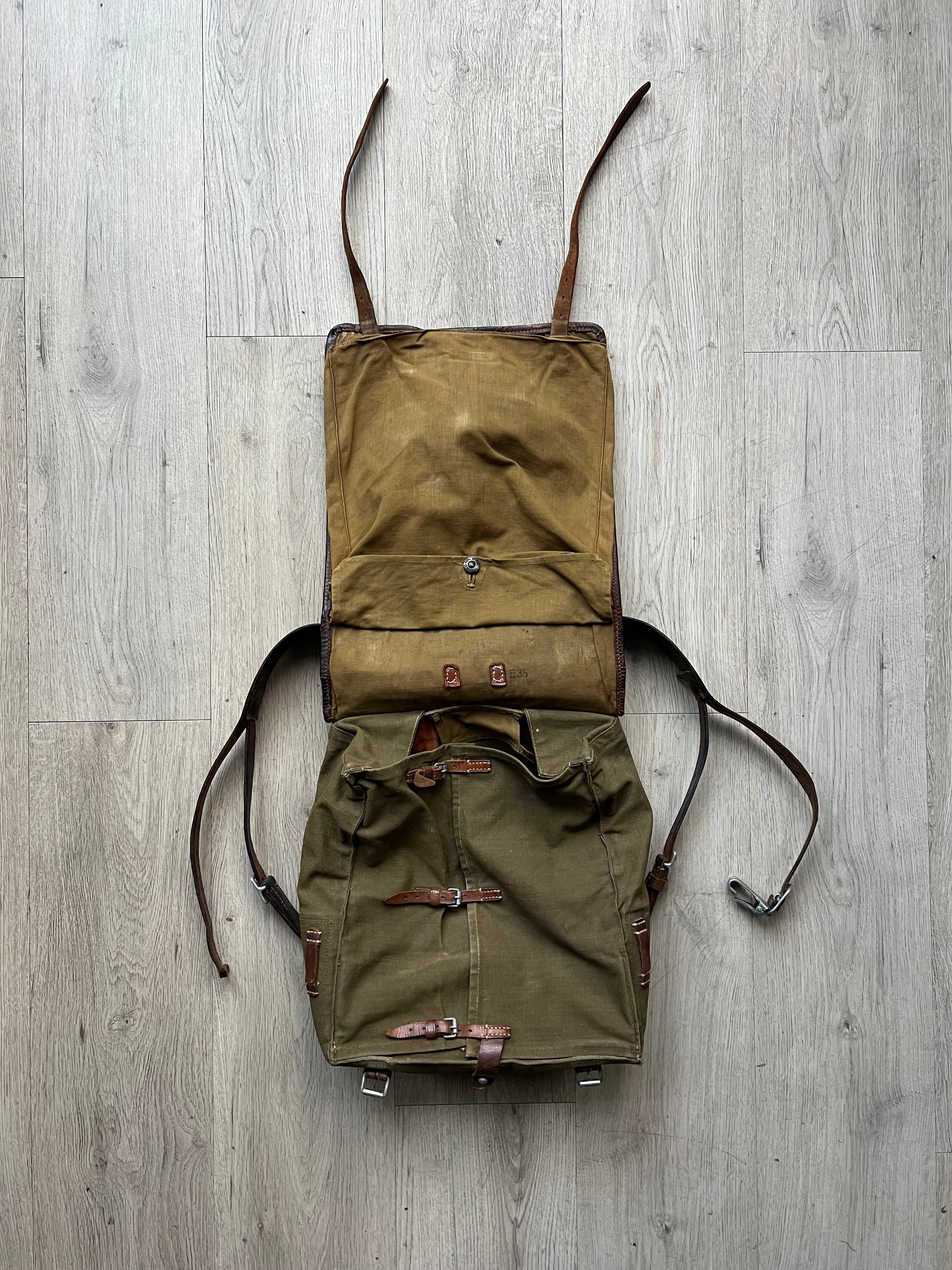 Vintage German Military WW2 "Tornister" M34 Backpack 1936 Wittkop & Co Bielefeld